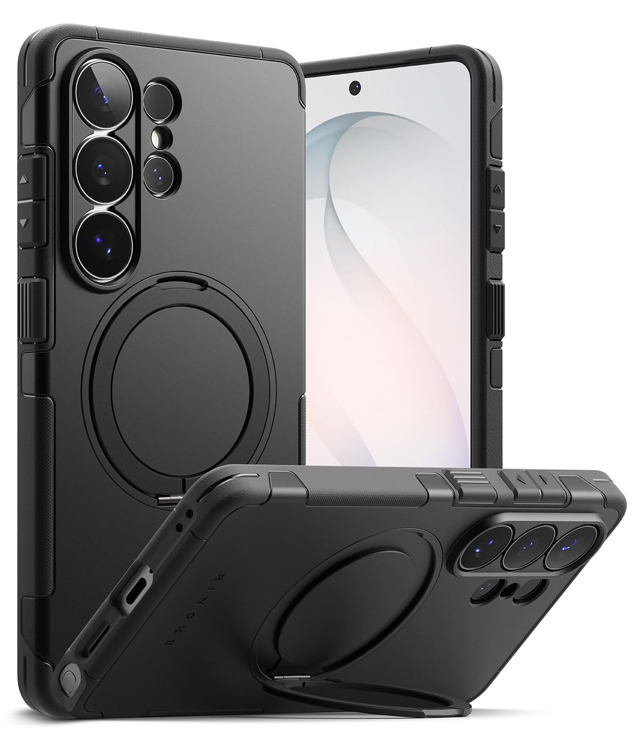 Ringke Alles for Samsung Galaxy S26 Ultra Case [Compatible with MagSafe] Shockproof Cover with 360 Rotating Kickstand, Powerful 