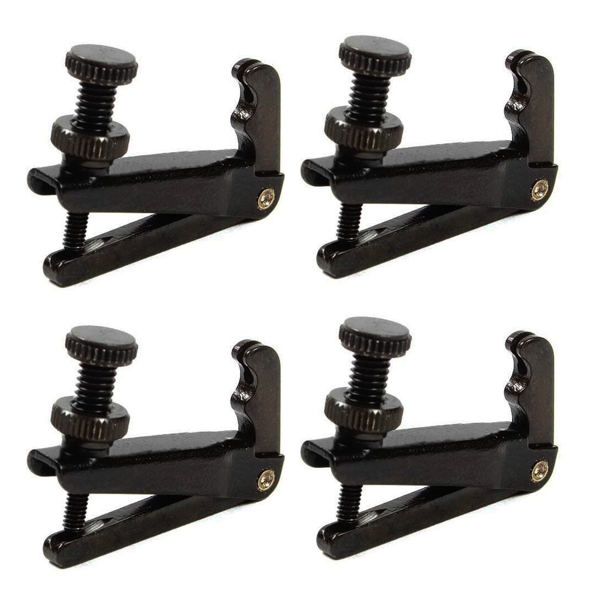 Kaiy Violin Fine Tuner For 3/4 4/4 Violin, Violin String Fine Adjuster Tuners Stainless Metal String Spinner Adjuster, Nickel Pl