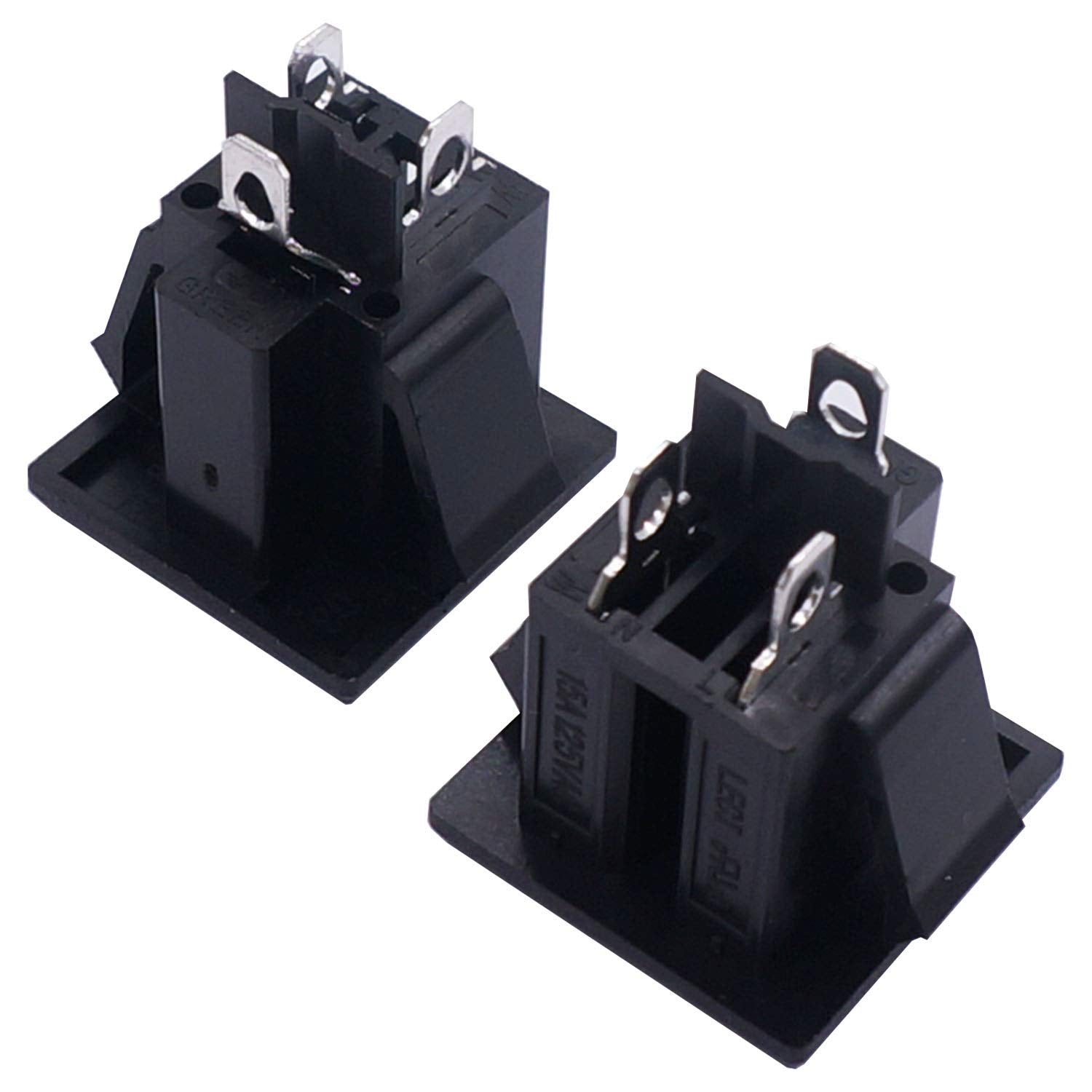 Weideer 3Pcs 3 Pins Us Power Socket Plug Panel Ac 15A 125V Panel Mount Outlet Industrial Plug Female Connectors Adapter K 019