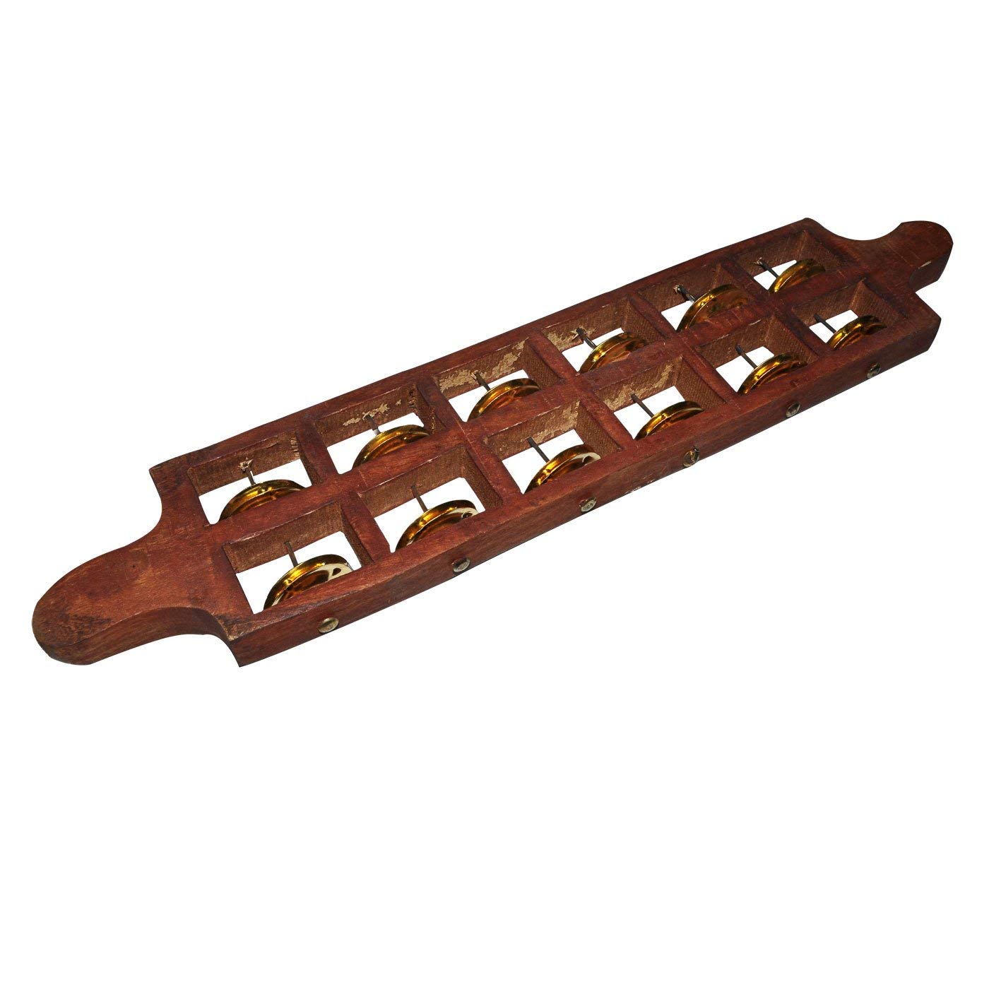 SAI Musicals Jhika Cymbal Handmade Indian Musical Instrument jhumka Fibre Dafli/Tambourine