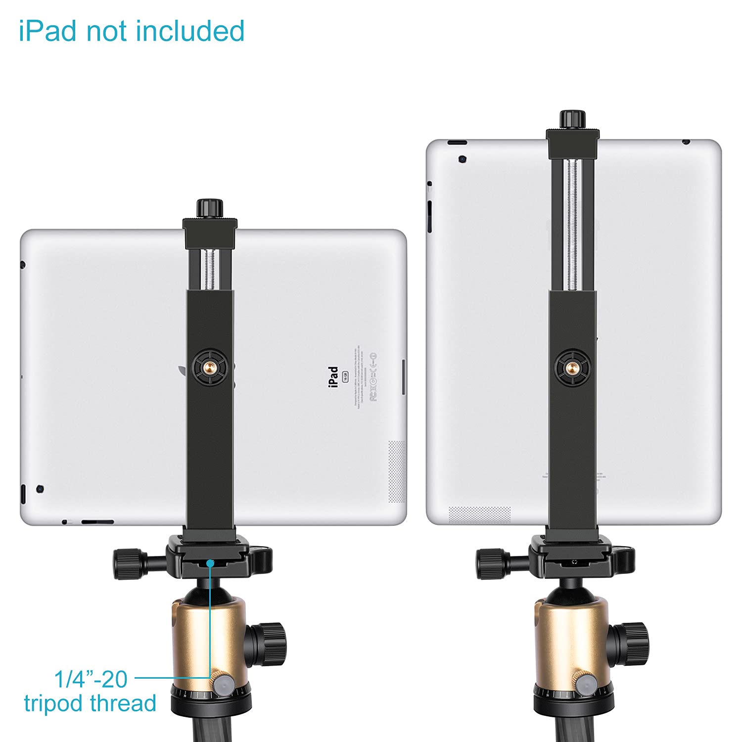 Neewer Ipad Tablet Tripod Mount Adapter Holder 16 23.5 Centimeters Adjustable Clamp For Ipad Mini Ipad 2/3/4 Ipad Air/Air2 Ipad