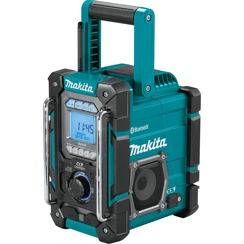 Makita XRM10 18V LXT / 12V max CXT Lithium-Ion Cordless Bluetooth Job Site Charger/Radio, Tool Only