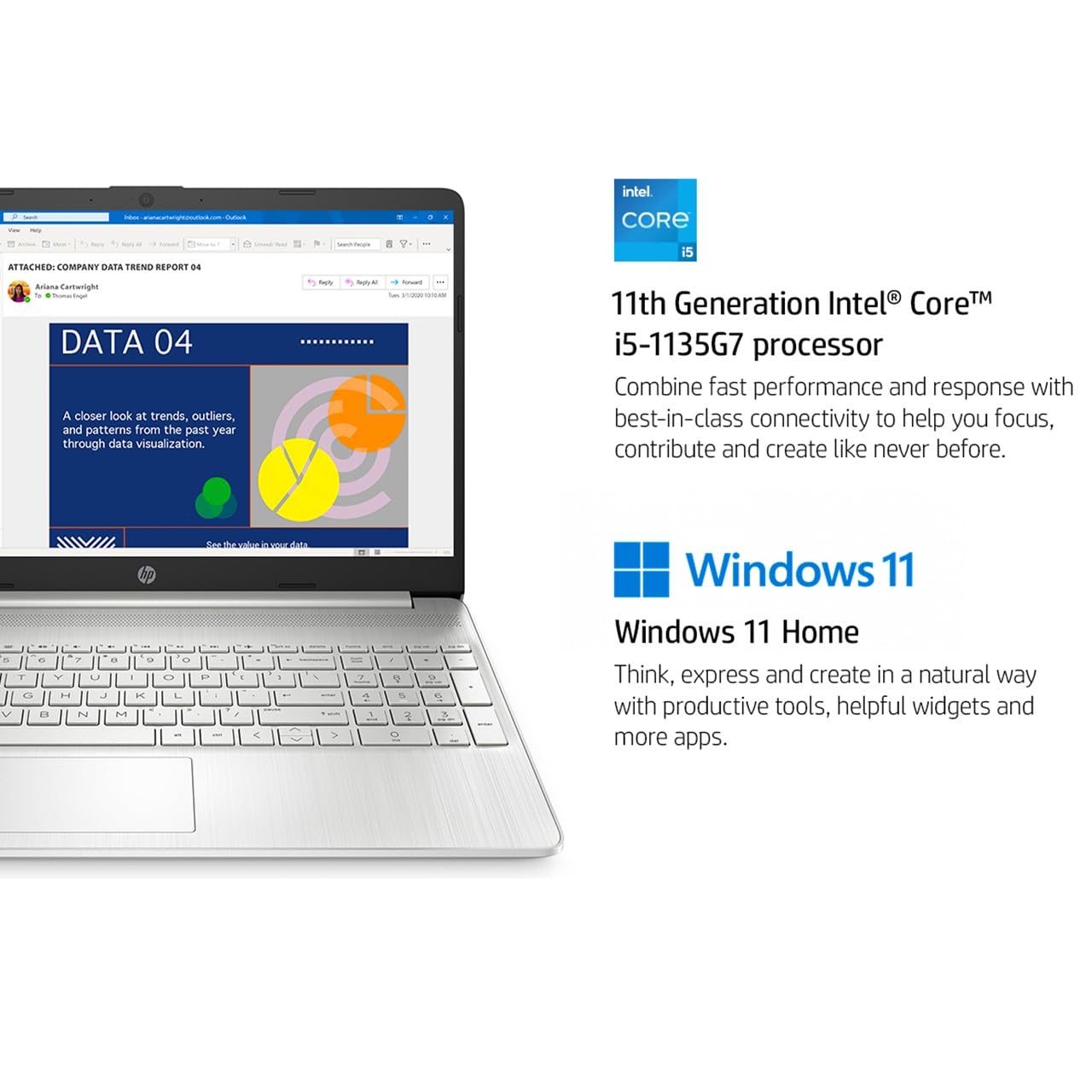 Hp 15 Business & Student Laptop, 15.6'' Fhd Micro-Edge Display, Intel Core I5-1135G7 Up To 4.2Ghz, 16Gb Ram 3200Mhz, 512Gb Nvme