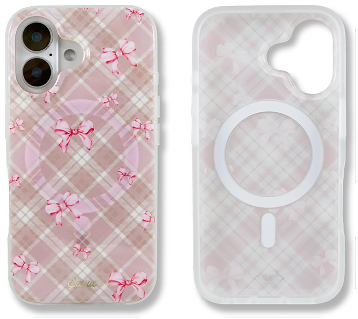 Sonix Case For Iphone 16 | Compatible With Magsafe | 10Ft Drop Tested | Bows | Clueless Pink
