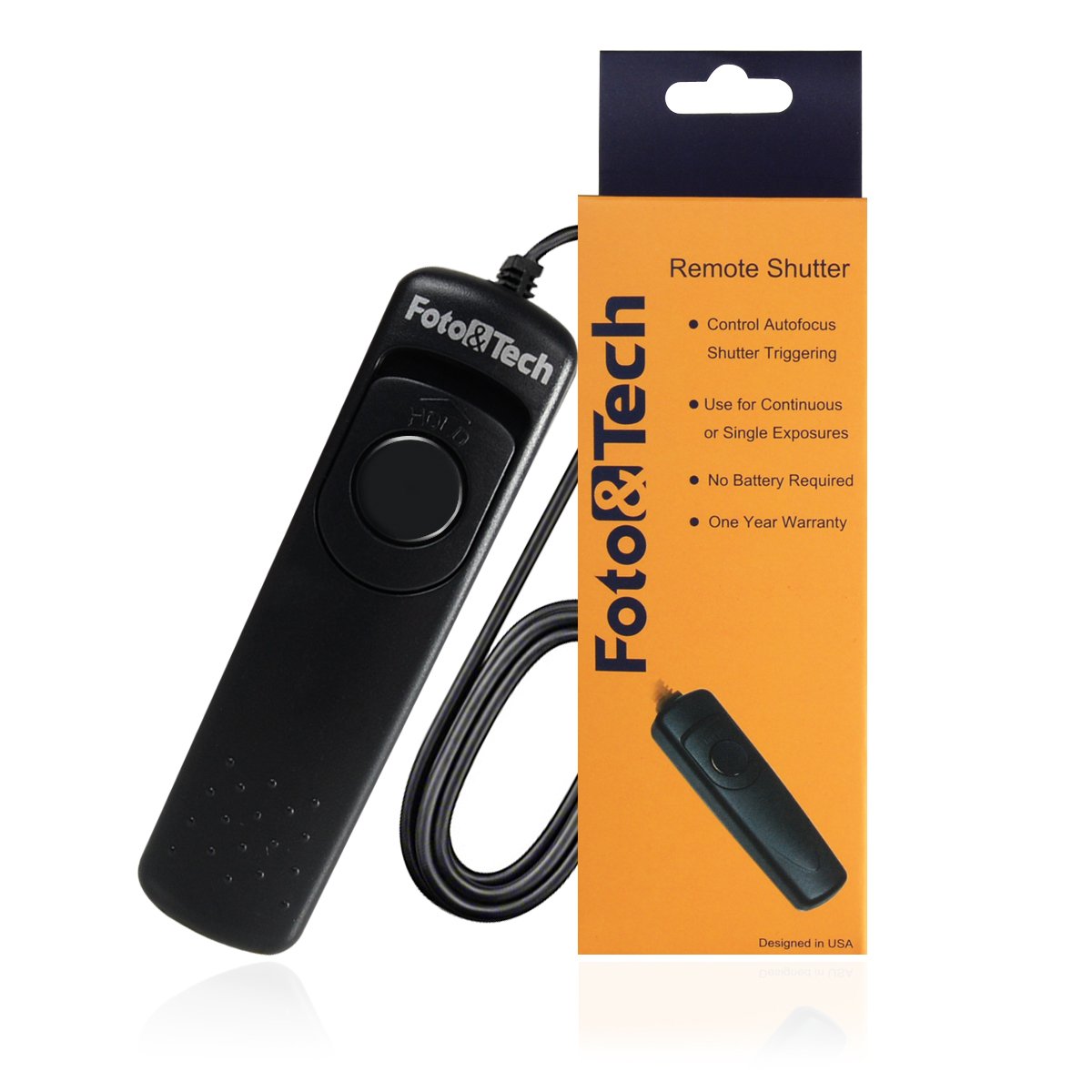 Foto&Tech Wired Remote Shutter Release Control Compatible with Nikon MC-DC2 for Nikon D7100