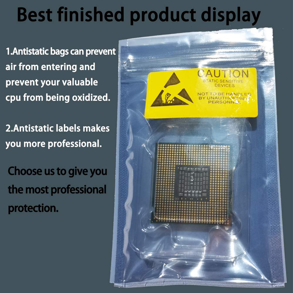 Daarcin Cpu Protective Thicken Plastic Clamshell Case Trays Suitable For Intel 775/1155/1151/1150/1156 With 10Pcs Antistatic Bag