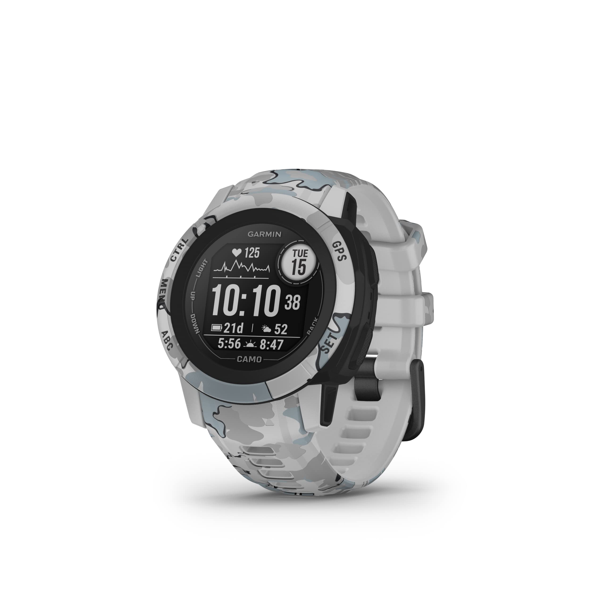 Garmin Instinct 2S, Camo Edition, Smaller Sized Rugged Outdoor Watch With Gps, Built For All Elements, Multi Gnss Support, Tracb