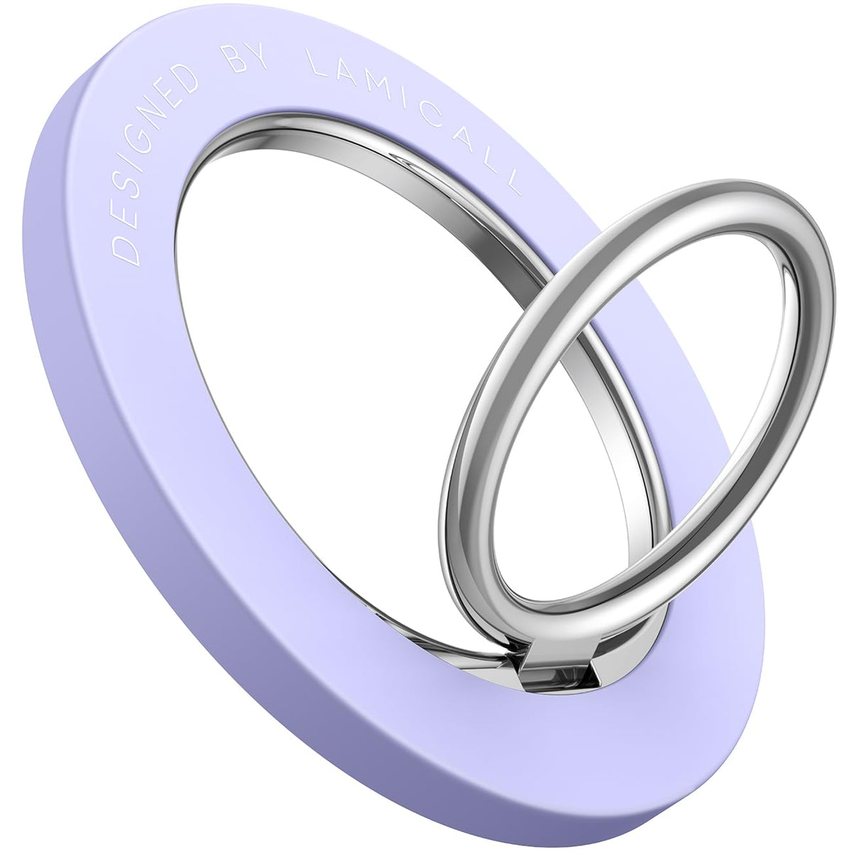 Magnetic Phone Ring Holder for Mag Safe   Lamicall Magnetic Finger Phone Ring Stand Holder, Magnet Ring Grip, Compatible with iPhone 14 Plus 13 12, Pro, Pro Max, Mini, Mag safe Accessories, Violet