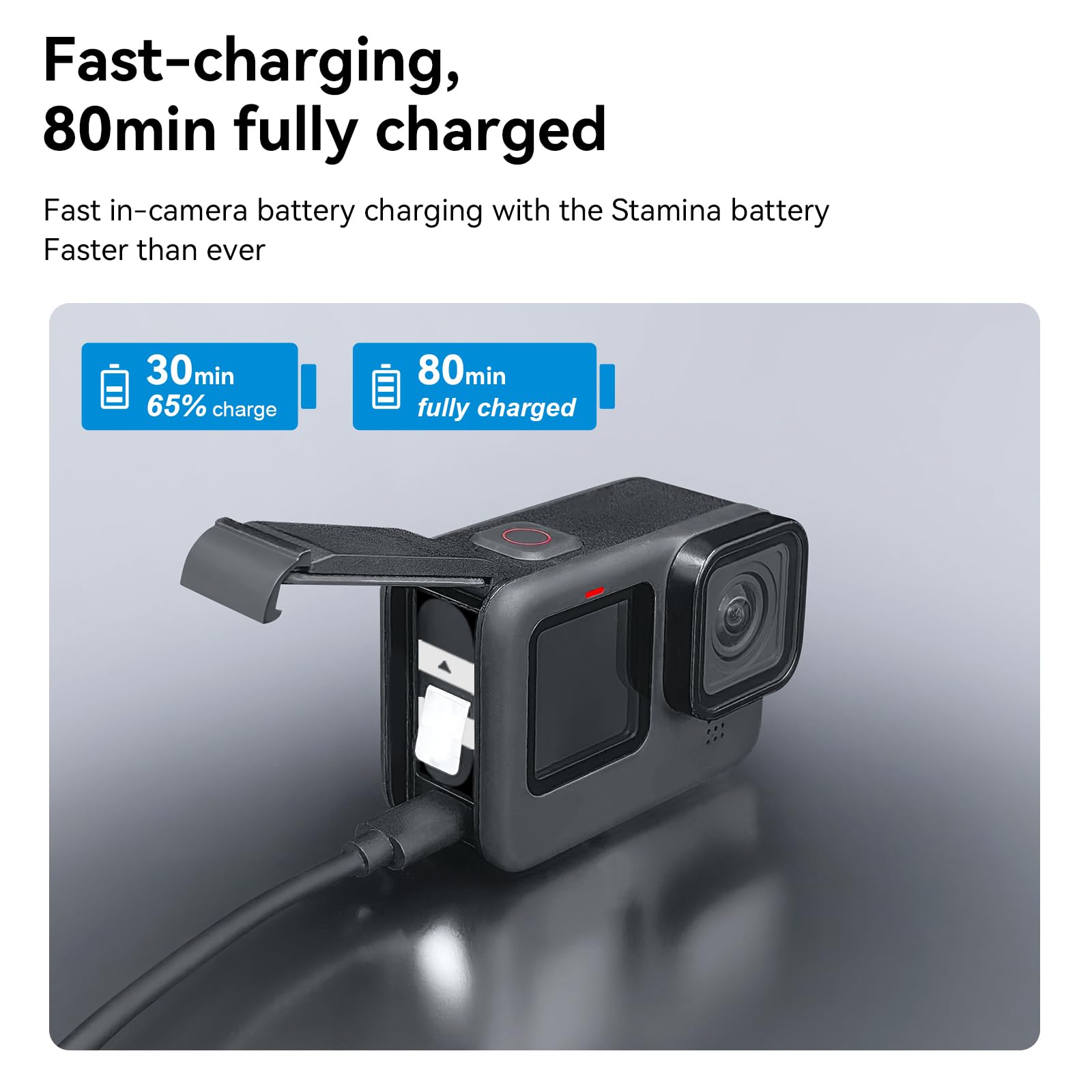 Telesin 2 Pack Enduro Battery Charger For Go Pro Hero 12 Hero 11 Hero 10 Hero 9, Long Lasting Batteries As Original Official + P