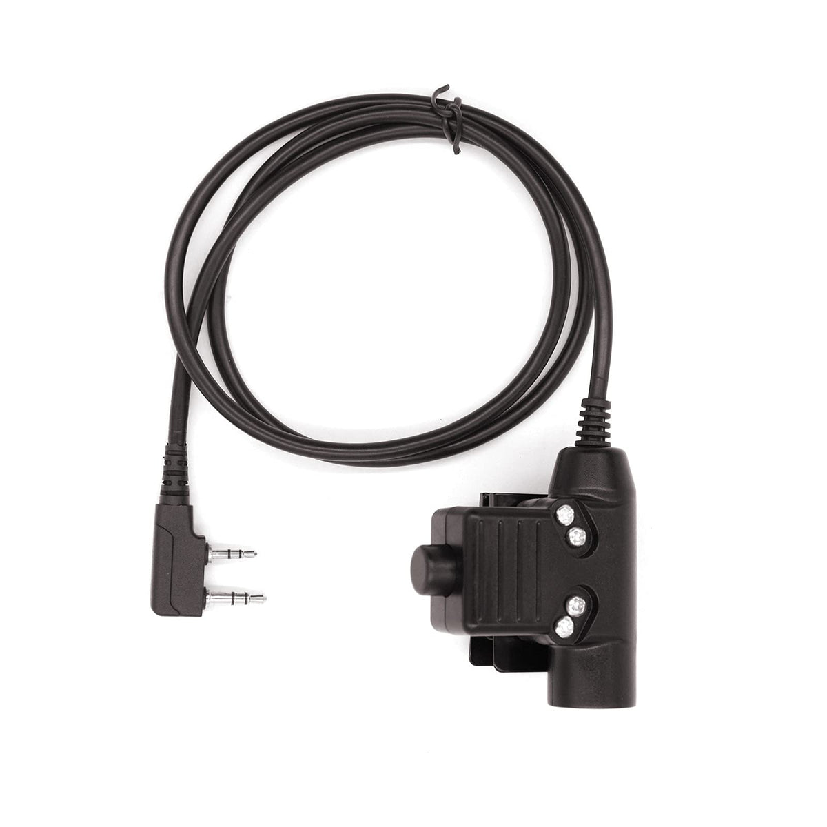 Wodasen Tactical U94 Ptt Adapter Push To Talk Button Walkie Talkie Headset Connector Cable For Baofeng Uv 5R Uv 17R Uv 82 Uv 82H