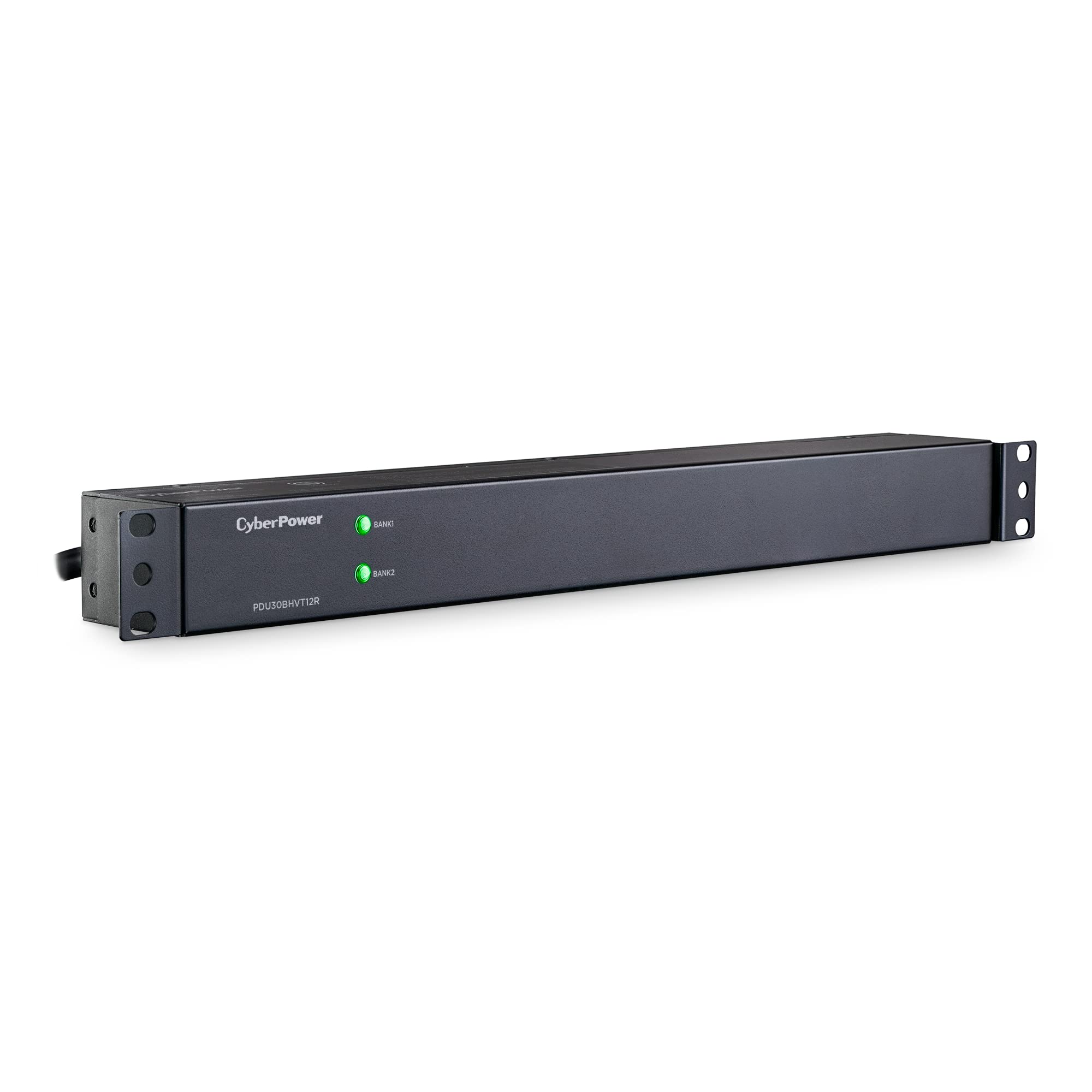 Cyberpower Pdu30Bhvt12R Basic Pdu, 200   230V/30A (Derated To 24A), 12 Outlets, 10Ft Power Cord, 1U Rackmount