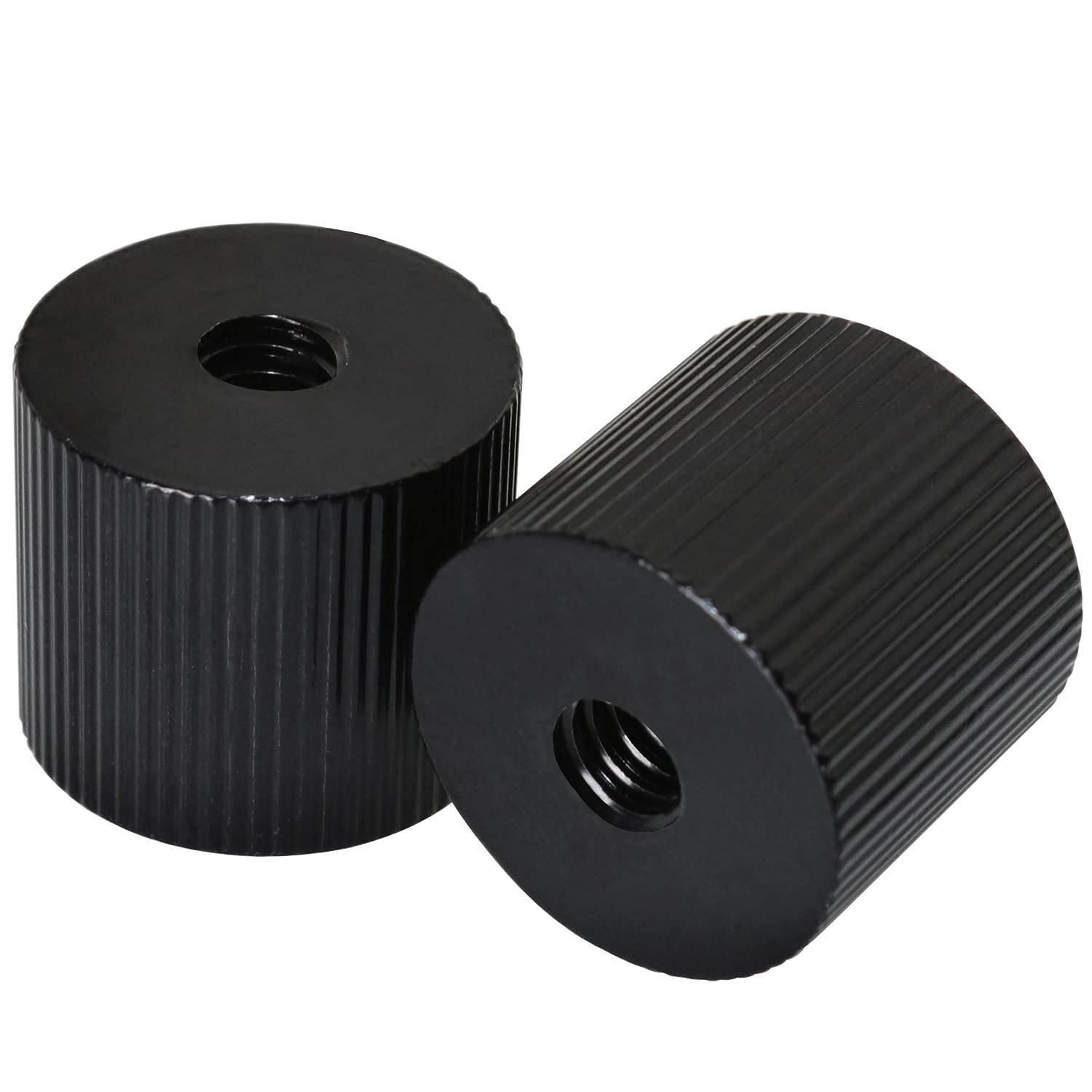 Luorng 2Pcs Chromlives Tripod Nut Barrel Connection Nut With 1/4 Inch 20 Thread Hole Double Female Teeth For Articulating Tripod