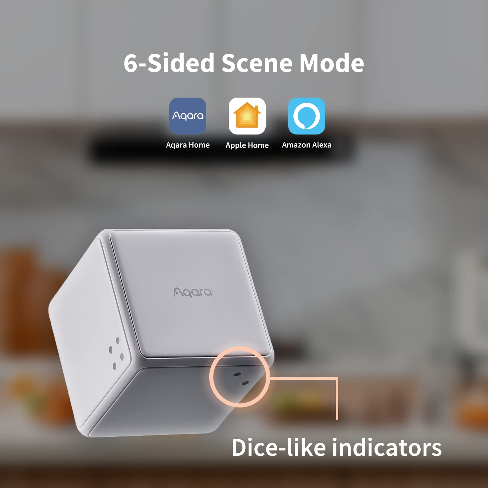 Aqara Cube T1 Pro, Requires Aqara Zigbee 3.0 Hub, 6 Sides To Control Different Scenes And Diverse Actions To Control Smart Home