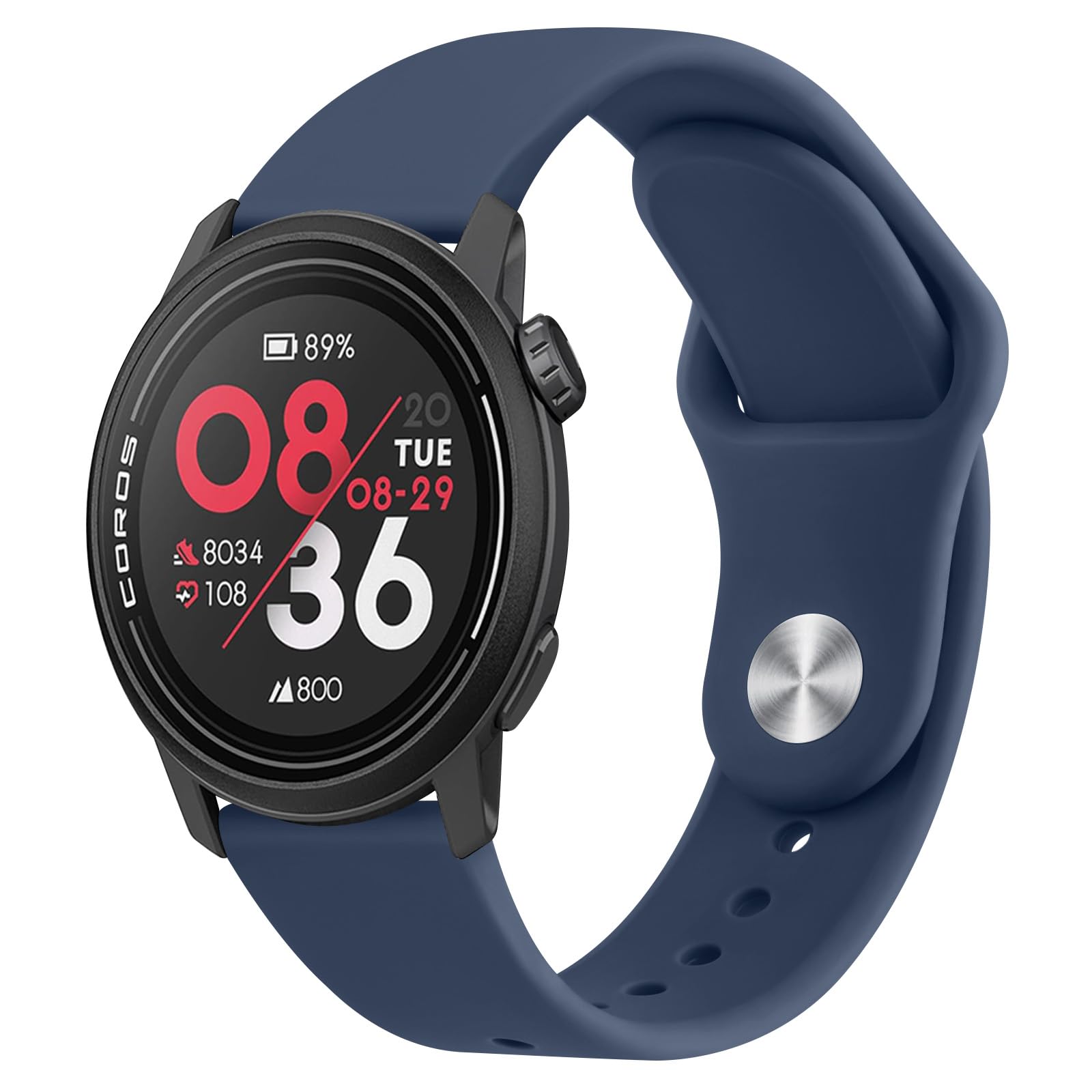 Meliya Bands For Coros Pace 3 / Apex Pro Smart Watch Bands, 22Mm Soft Silicone Sport Strap Replacement Band (Navy Blue)