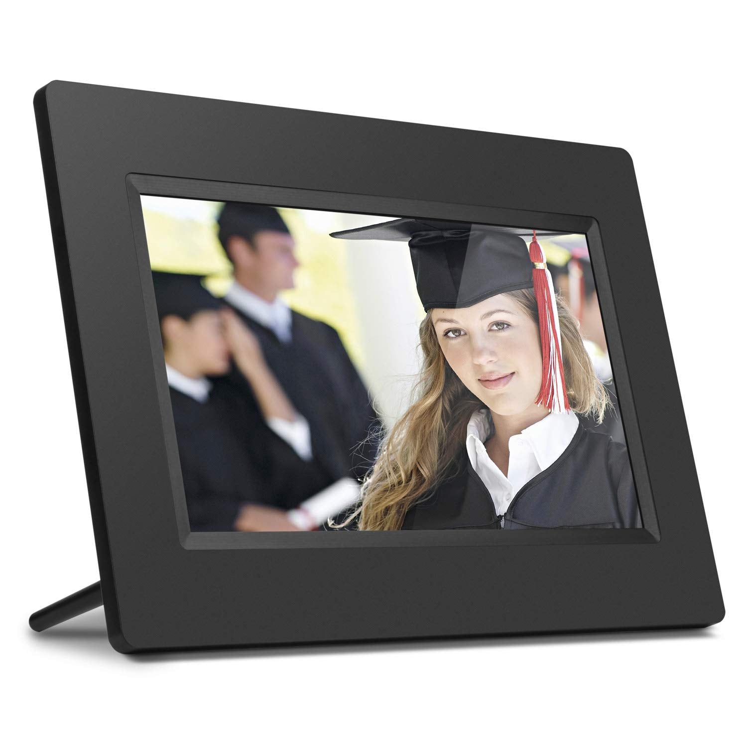 Aluratek 7 Inch Lcd Digital Photo Frame With Auto Slideshow Using Usb & Sd/Sdhc (Adpf07Sf)   Black