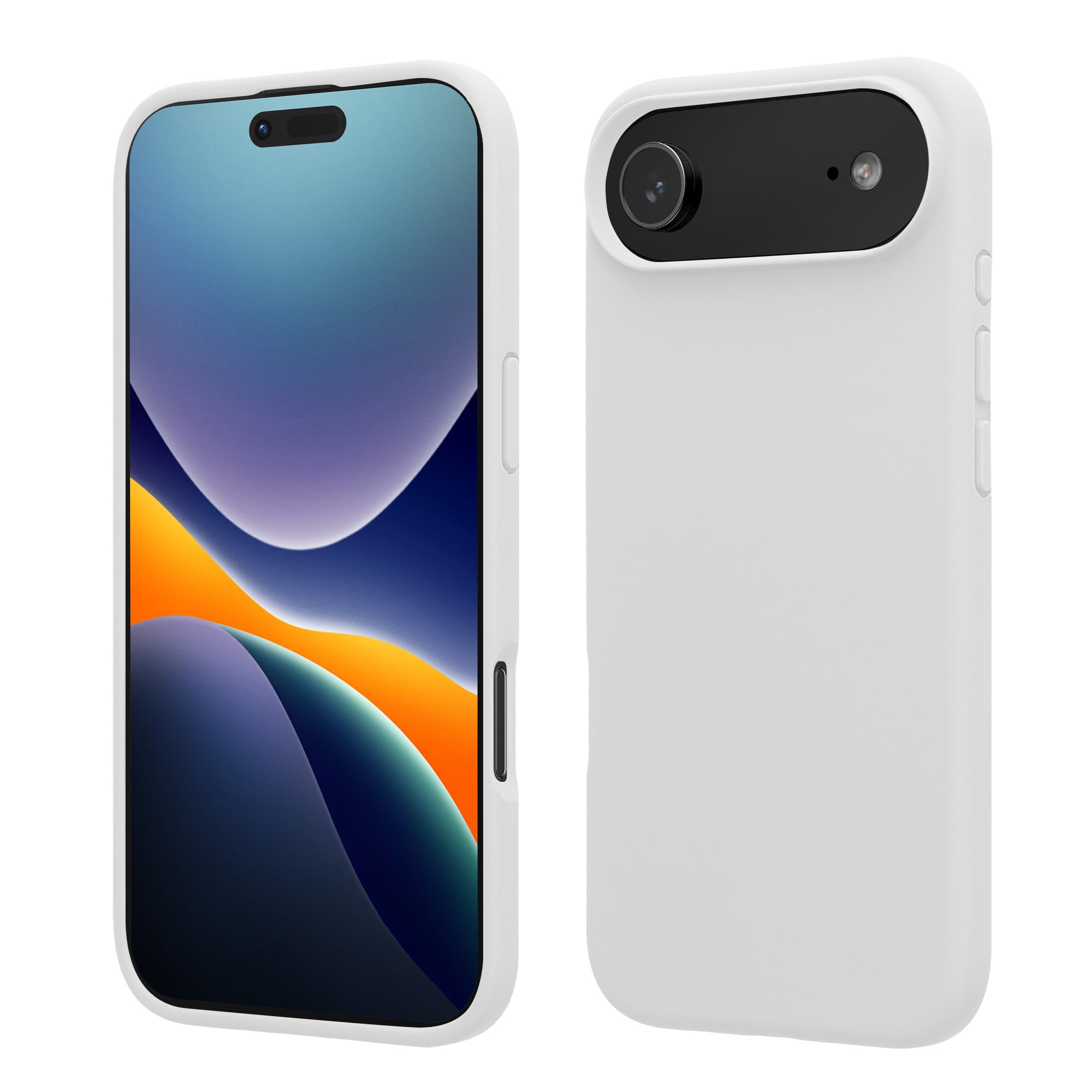 kwmobile Case Compatible with Apple iPhone Air Case - TPU Silicone Phone Cover with Soft Finish - White