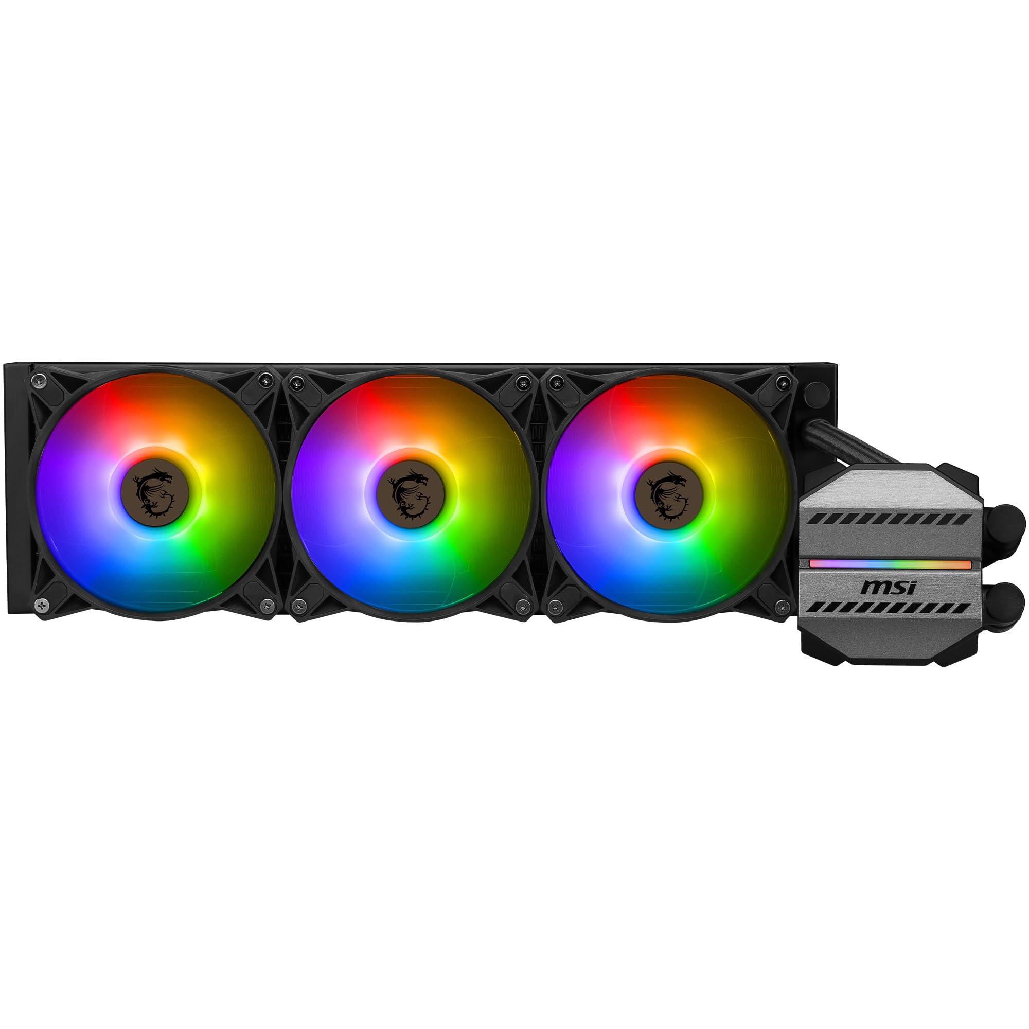MSI MAG CORELIQUID M360 AIO CPU Liquid Cooler - 12 Way Split-Flow Water Cooling, Evaporation-Proof Tubing, It Supports mainsteam