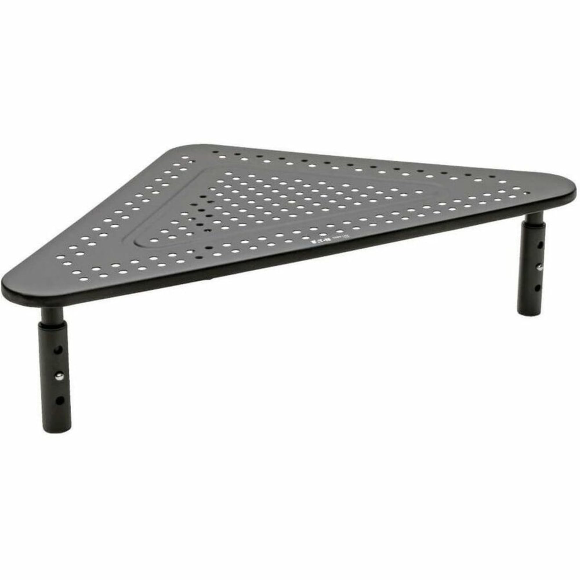 Tripp Lite Computer Monitor Stand, Corner Desk Monitor Stand For L Shaped Desk, Adjustable Height, 12 X 20 In, Metal, Black (Mr1