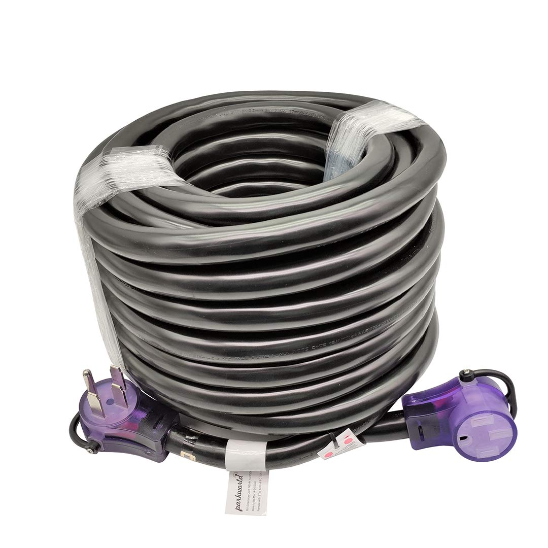 Parkworld Ev/Rv 50A Extension Cord, Nema 14 50 Extension Cord, Nema 14 50P To 14 50R 50Amp 4Prong (75Ft)