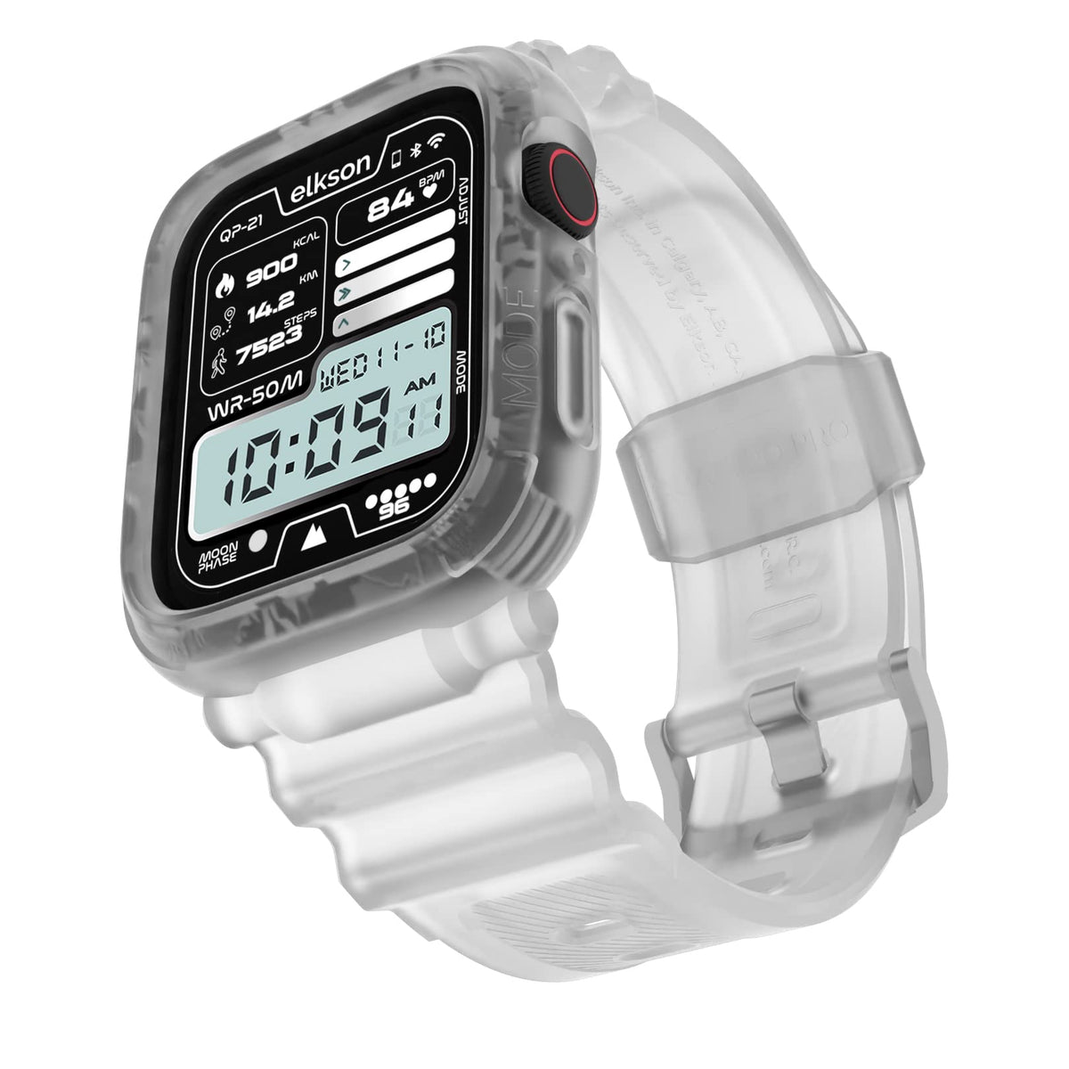 Elkson Designed For Apple Watch Series 9/8/7/6/Se/5/4 [41/40Mm], Quattro Pro Series Rugged Military Grade Protective Bumper Case