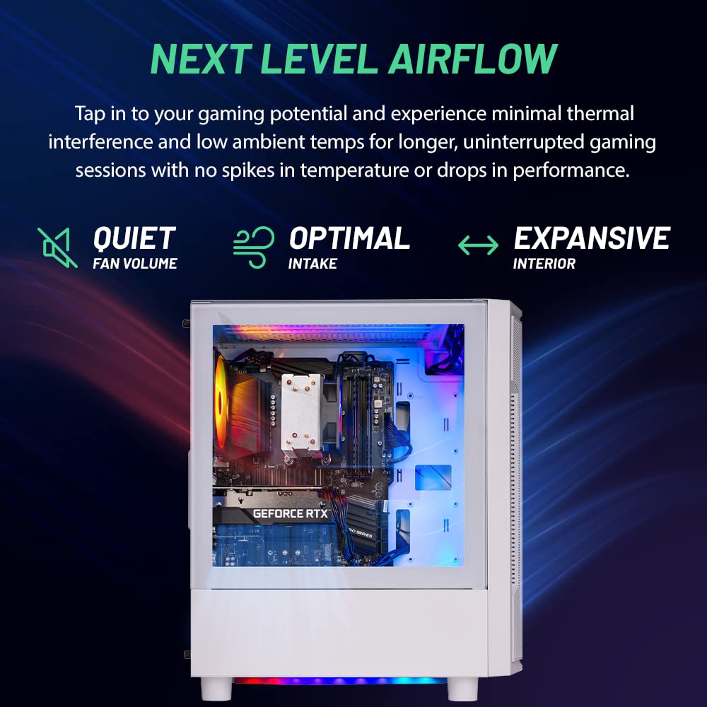 Skytech Archangel Gaming Pc Desktop, Intel I5 13400F 2.5 Ghz (4.6Ghz Turbo Boost), Nvidia Rtx 4060 8Gb Gddr6X, 2Tb Ssd, 32Gb Ddr