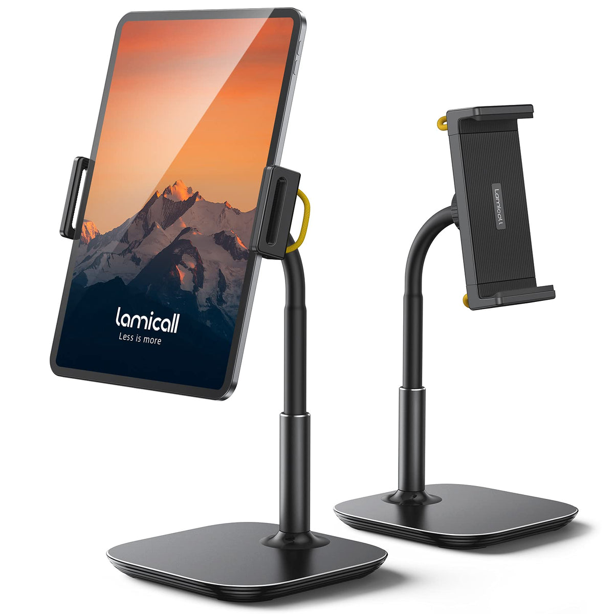 Lamicall Tablet Stand Holder, Gooseneck Tablet Mount   2.5Lb Heavy Duty Base Adjustable Desktop Stand With 360 Degree Rotating F