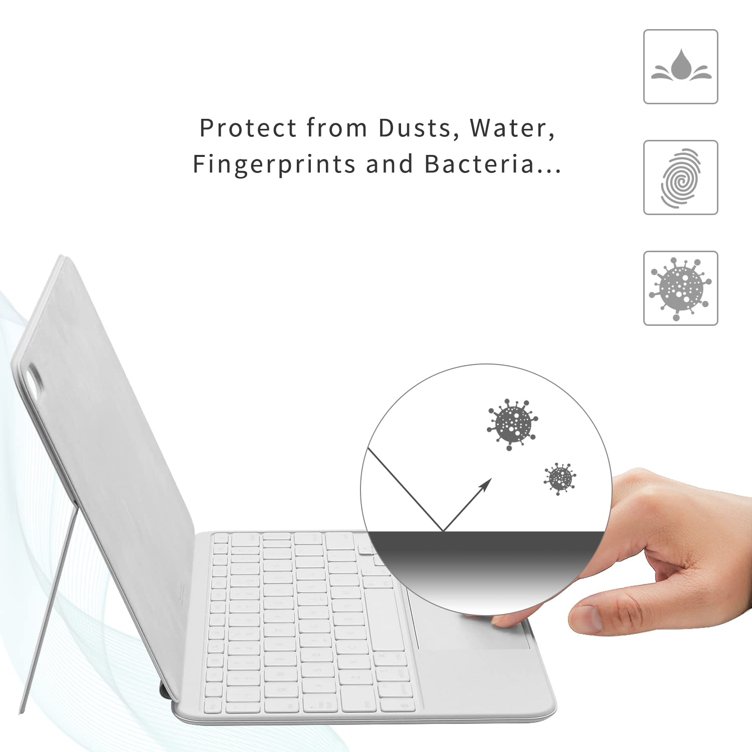 Keyboard Cover Protector Compatible With New Magic Keyboard (For Ipad Pro 11 Inch M4) / Ipad Magic Keyboard Folio (For Ipad 10.9