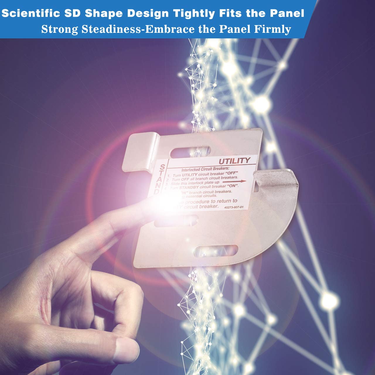 Generator Interlock Kit Compatible With Square D Electric Qocgk2C Qo Cover Generator And Qom2 Frame Size Main Breaker