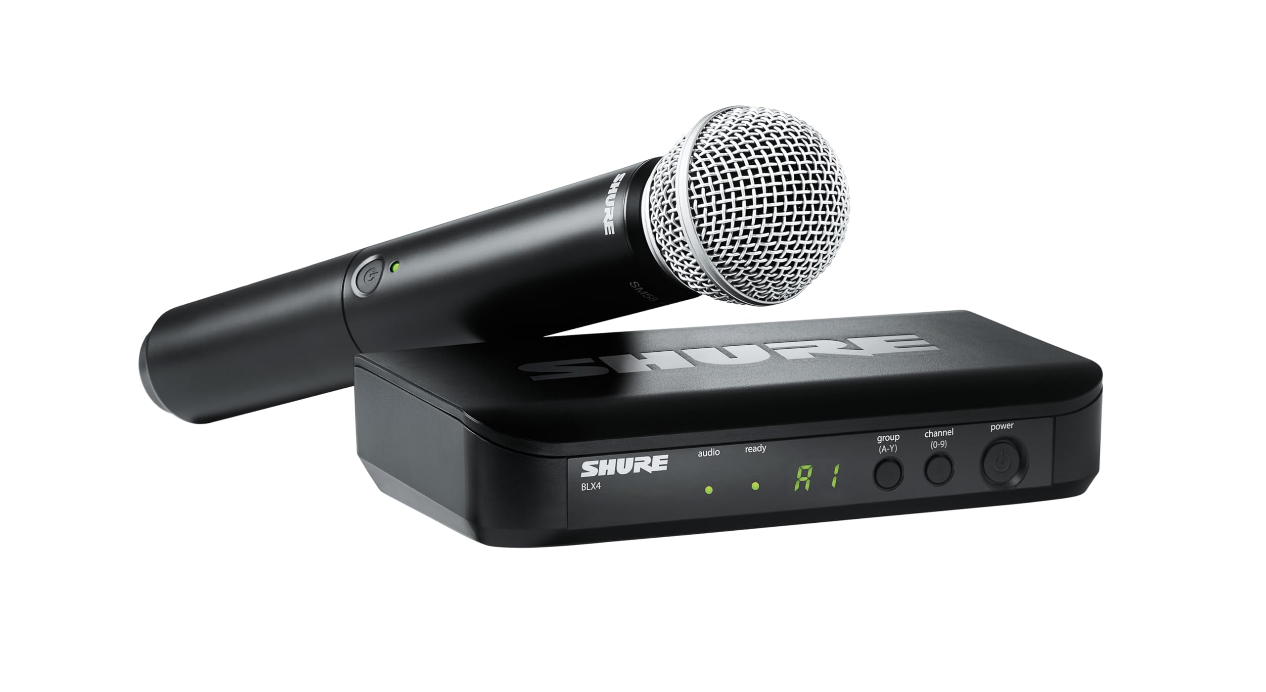 Shure Blx24/Sm58 Wireless Microphone System - 14-Hour Battery Life, 300 Ft Range, Uhf | Includes Sm58 Handheld Vocal Mic, Single