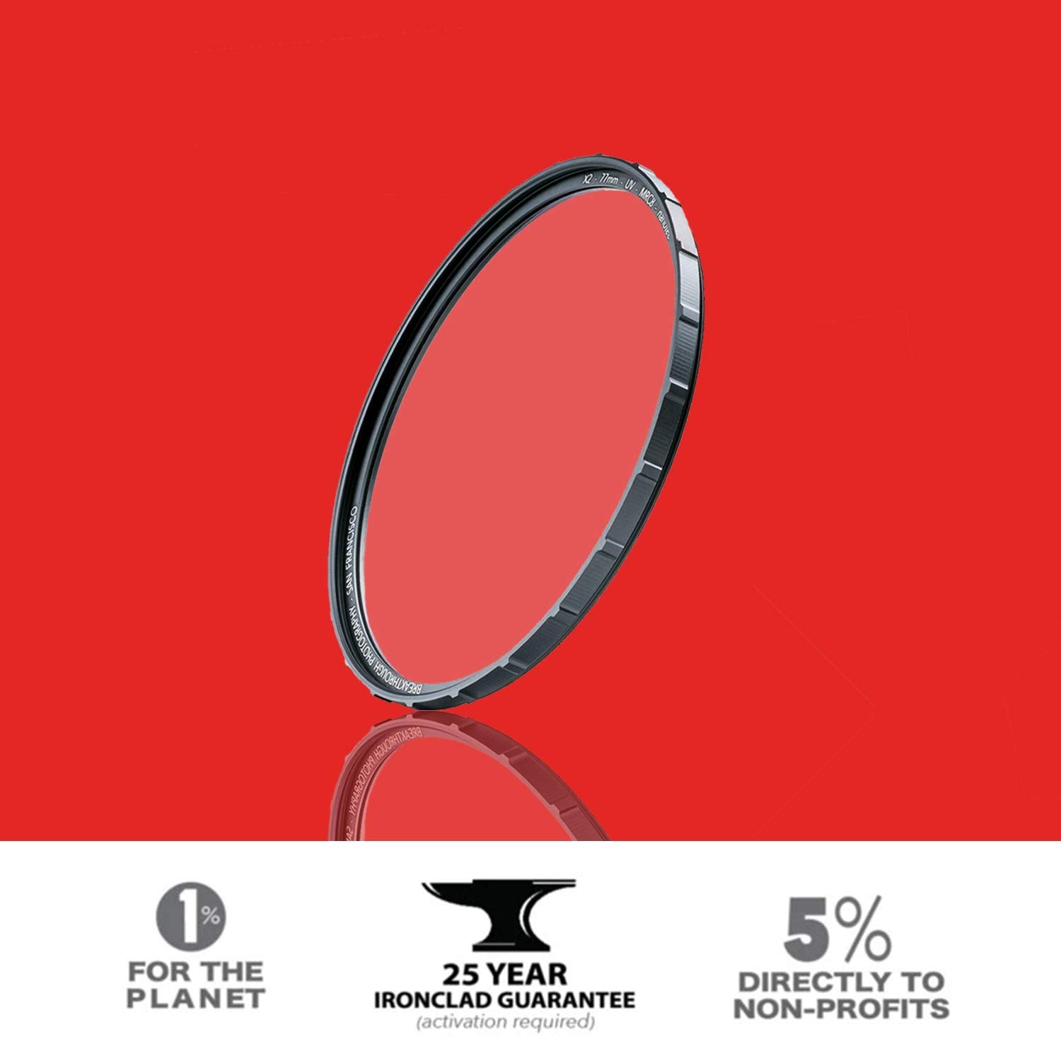 Breakthrough Photography X2 Uv 49Mm, Mrc8, Nanotec, Ultra Slim Aluminum Frame, Weather Sealed, 25 Year Support, Lens Cloth Inclu