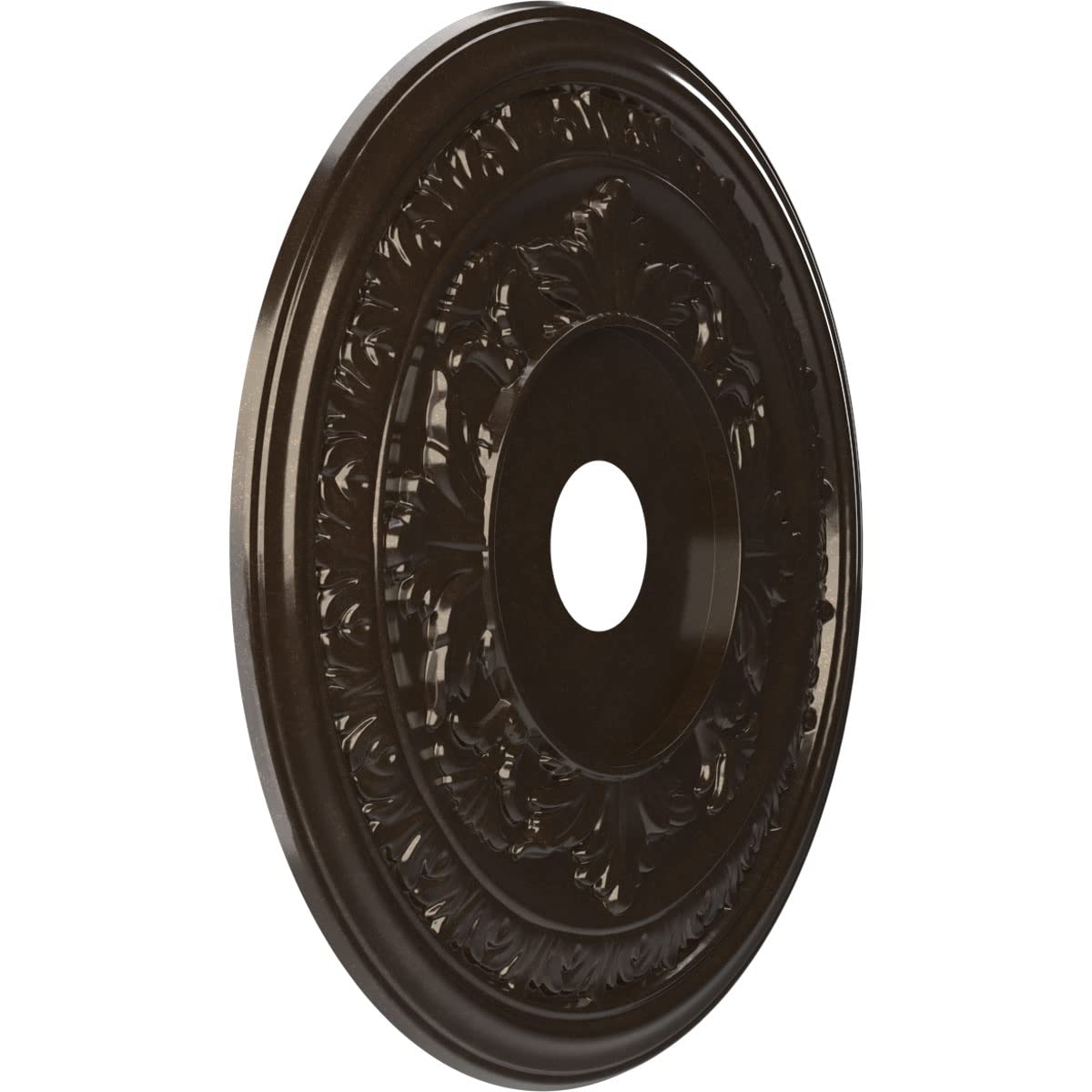 Ekena Millwork Cmp22Baeru Baltimore Thermoformed Pvc Ceiling Medallion (Fits Canopies Up To 7 3/4), 22Od X 3 1/2Id X 1P, Univers