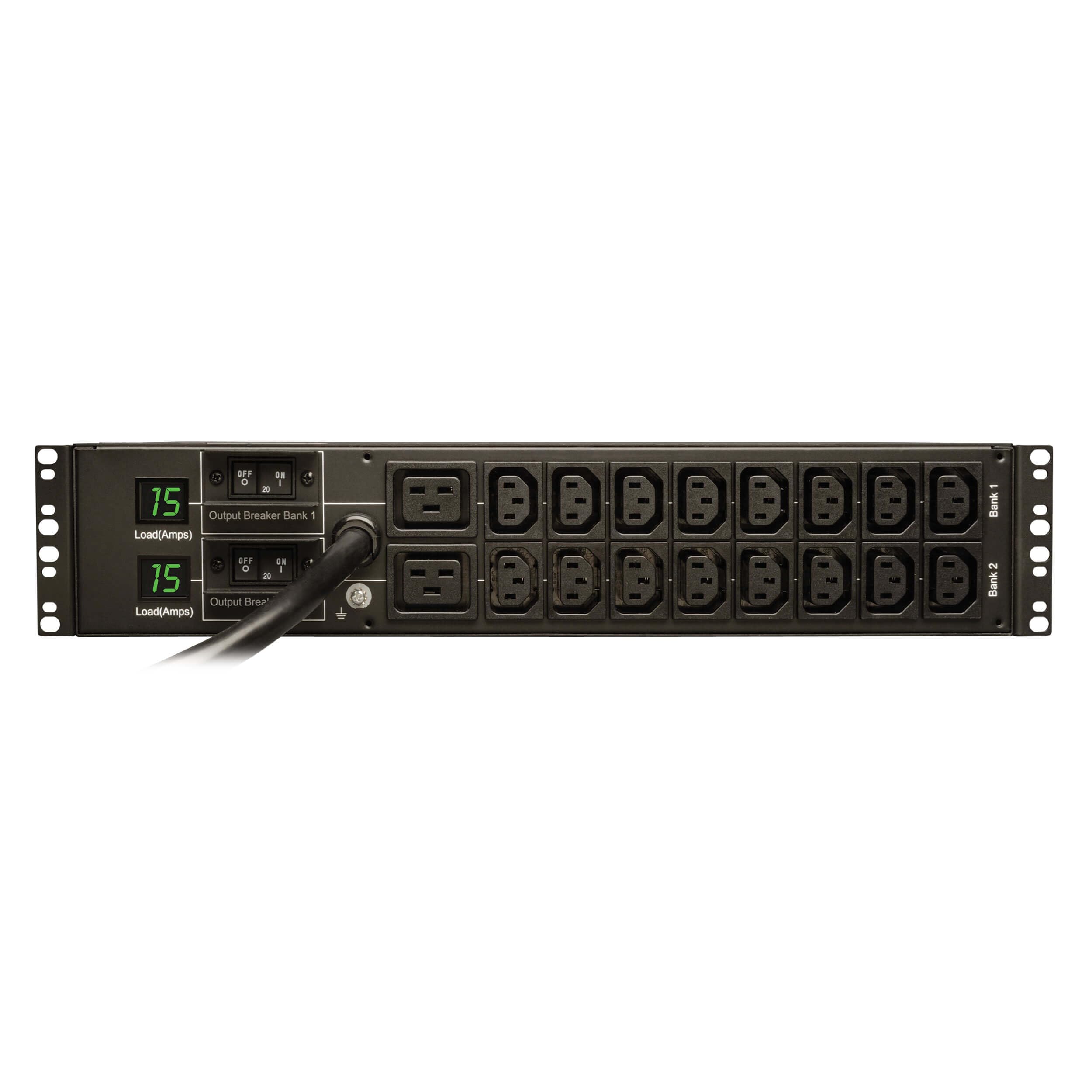 Tripp Lite Metered Pdu, 30A, 18 Outlets (16 C13 & 2 C19), 208/240V, L6 30P, 12 Ft. Cord, 2U Rack Mount Power, Taa (Pdumh30Hv) Bl