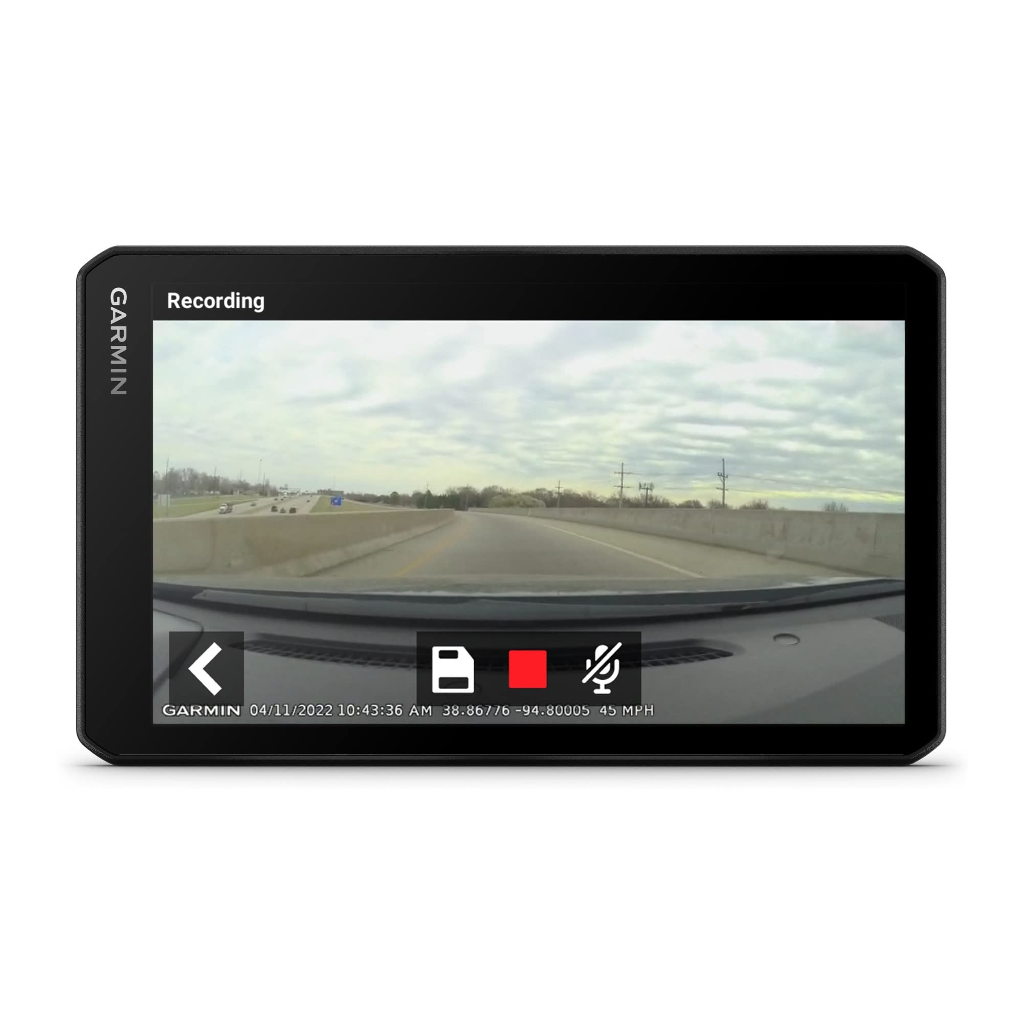 Garmin RV Cam 795, Large, Easy-to-Read 7    GPS RV Navigator, Built-in Dash Cam, Automatic Incident Detection, Custom RV Routing