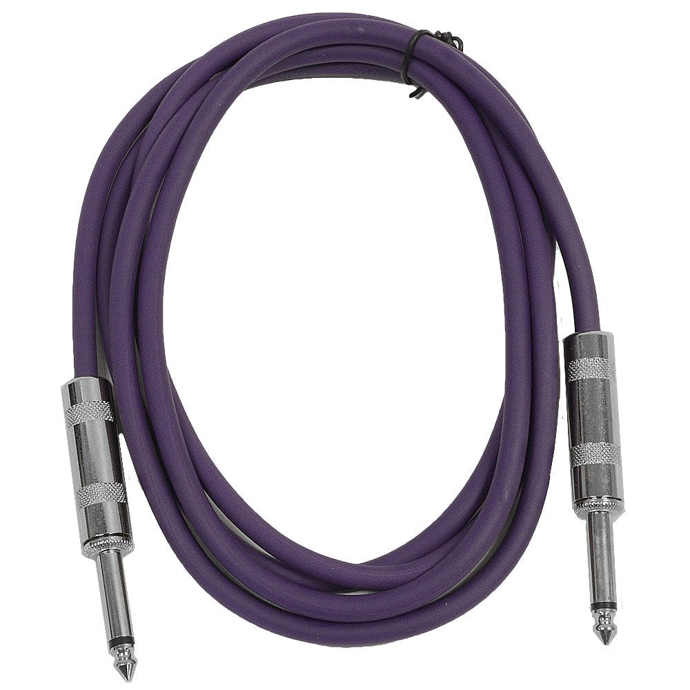 Seismic Audio - Sastsx-6 - 6 Foot Ts 1/4'' Guitar, Instrument, Or Patch Cable Purple