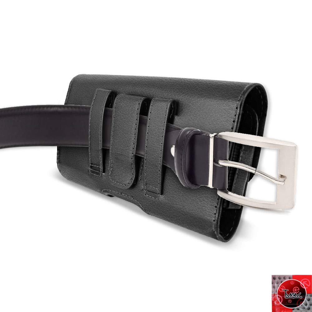 For Samsung Galaxy S8 Plus Case, T Man [ Xl Size] [Belt Holster] Sideways Horizontal Leather Holster Carry Pouch Case For Samsun