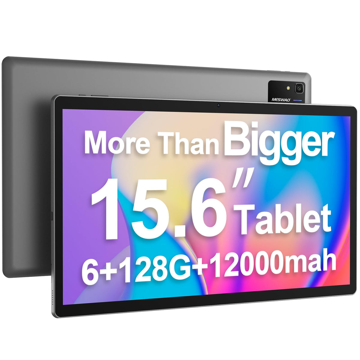 Tablet 15.6 Inch Android 13 Tablet, Meswao Large Screen Big Tablet With 1080P Ips Hd Display, 8Core, 6Gb+128Gb, Wi Fi 5, 512G Tf
