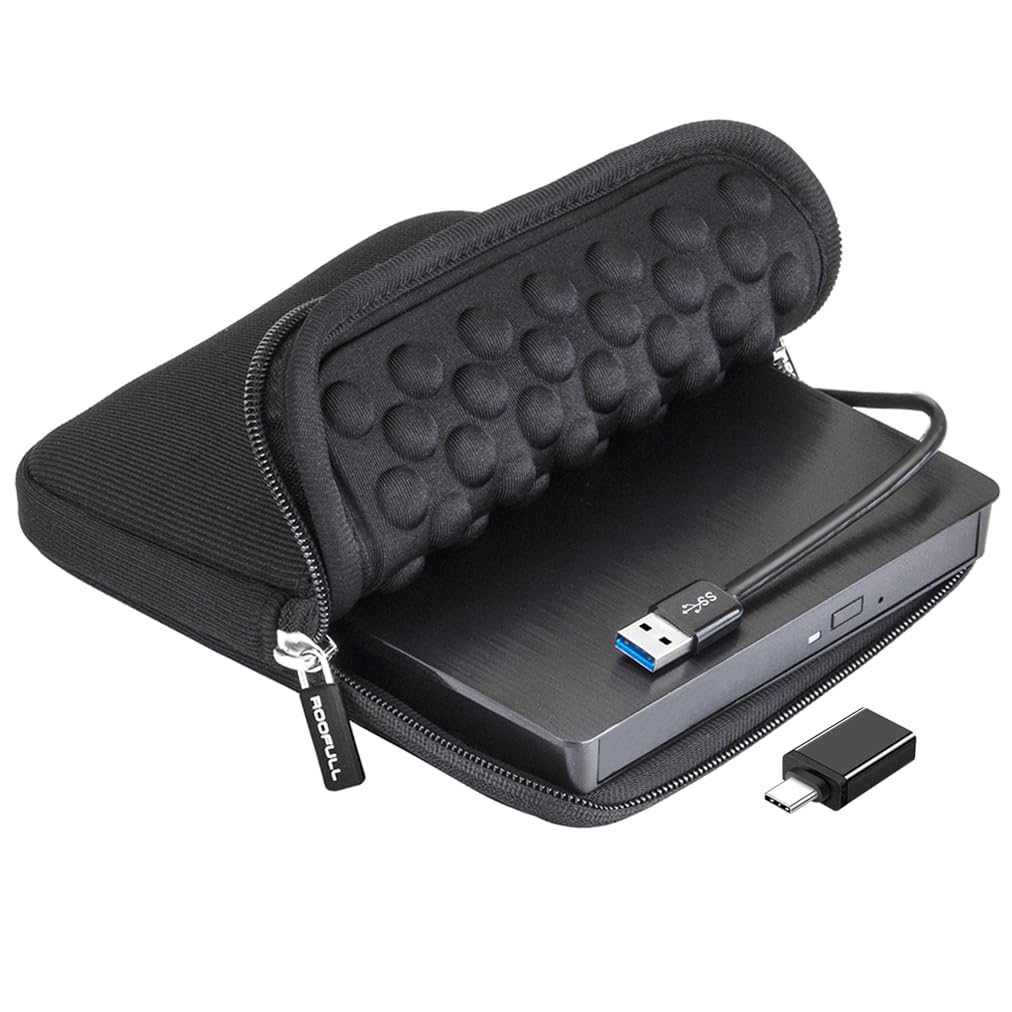 Roofull External Cd/Dvd Drive Usb 3.0 Portable Cd Dvd Player Burner Reader Writer Cd/Dvd Rom +/ Rw Optical Disk Drive For Laptop