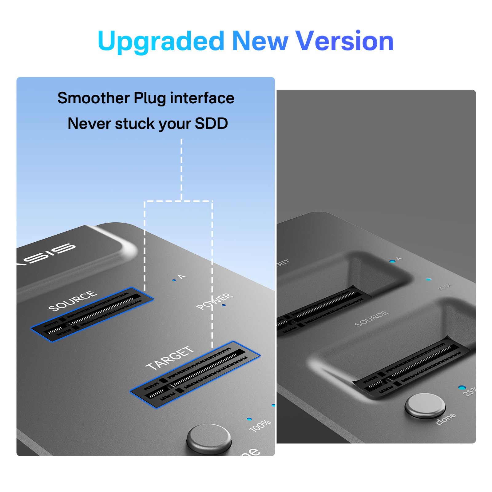 Acasis Nvme M.2 Duplicator Dual Bay Offline Clone Usb C To Nvme Docking Station For M2 Ssd M Key Hard Drives Enclosure (M03) (M03)