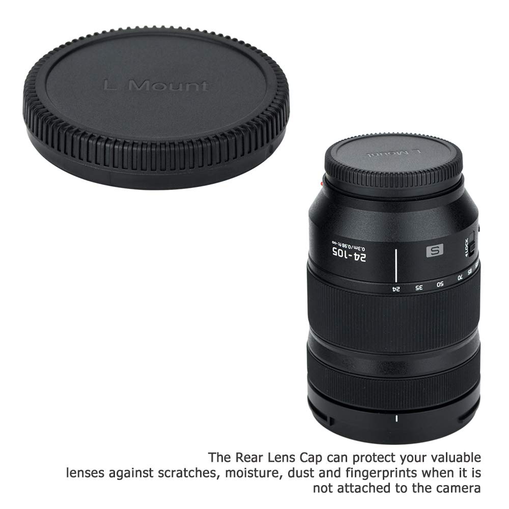 (2 Packs) Body Cap And Rear Lens Cap Kit For Leica L Mount Cameras And Leica L Mount Lens, Fit Panasonic S5Ii Dc S5M2 S1 S1R S1H