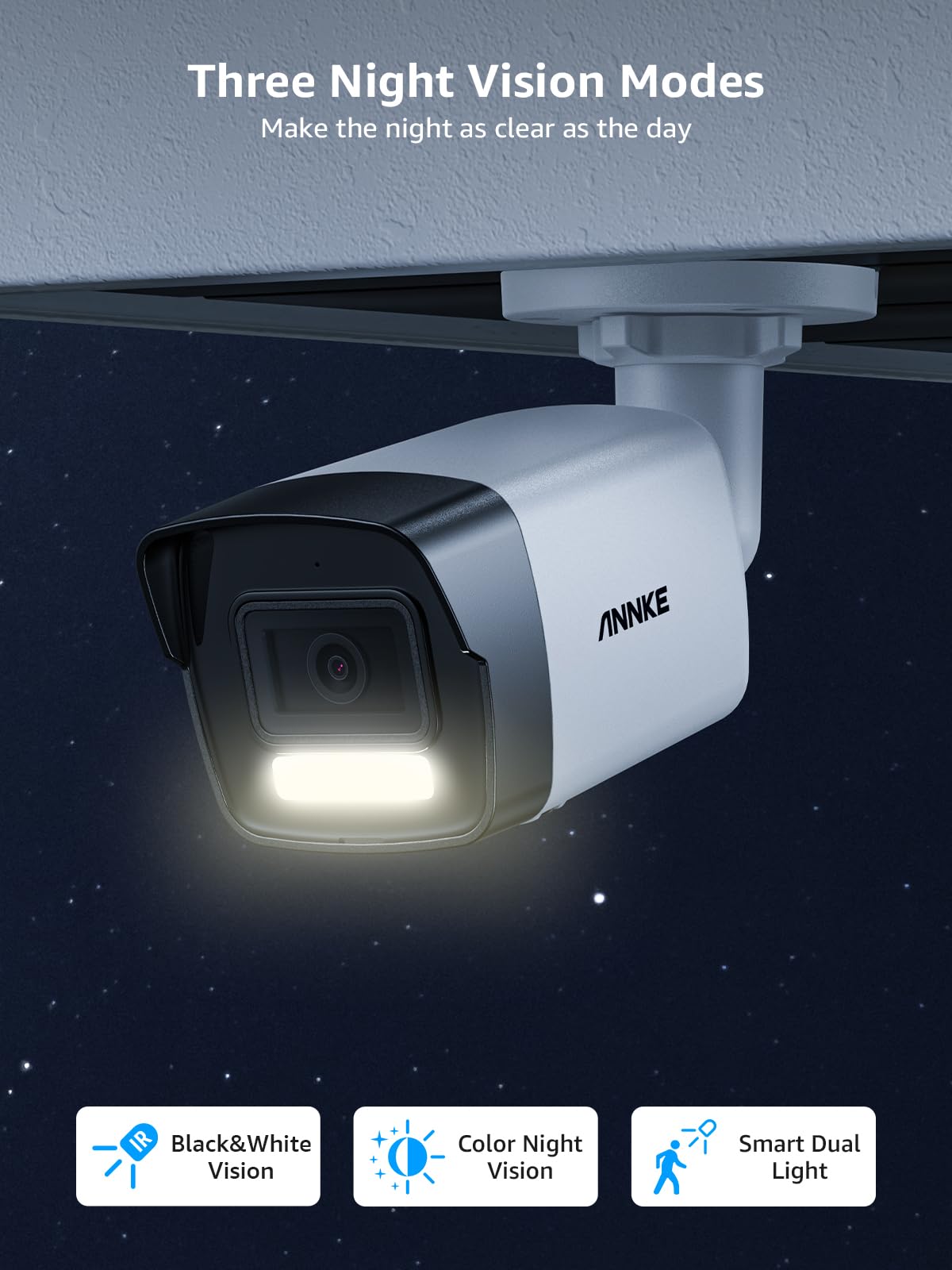 Annke Security 4K 8Mp Poe Camera, Surveillance Outdoor Ai Ip Cam With Mic/Audio, Ai Human/Vehicle Detection, Smart Dual Light, Ip67, H.265+, Up To 512Gb Storage, 4Mm Lens, Color Night Vision