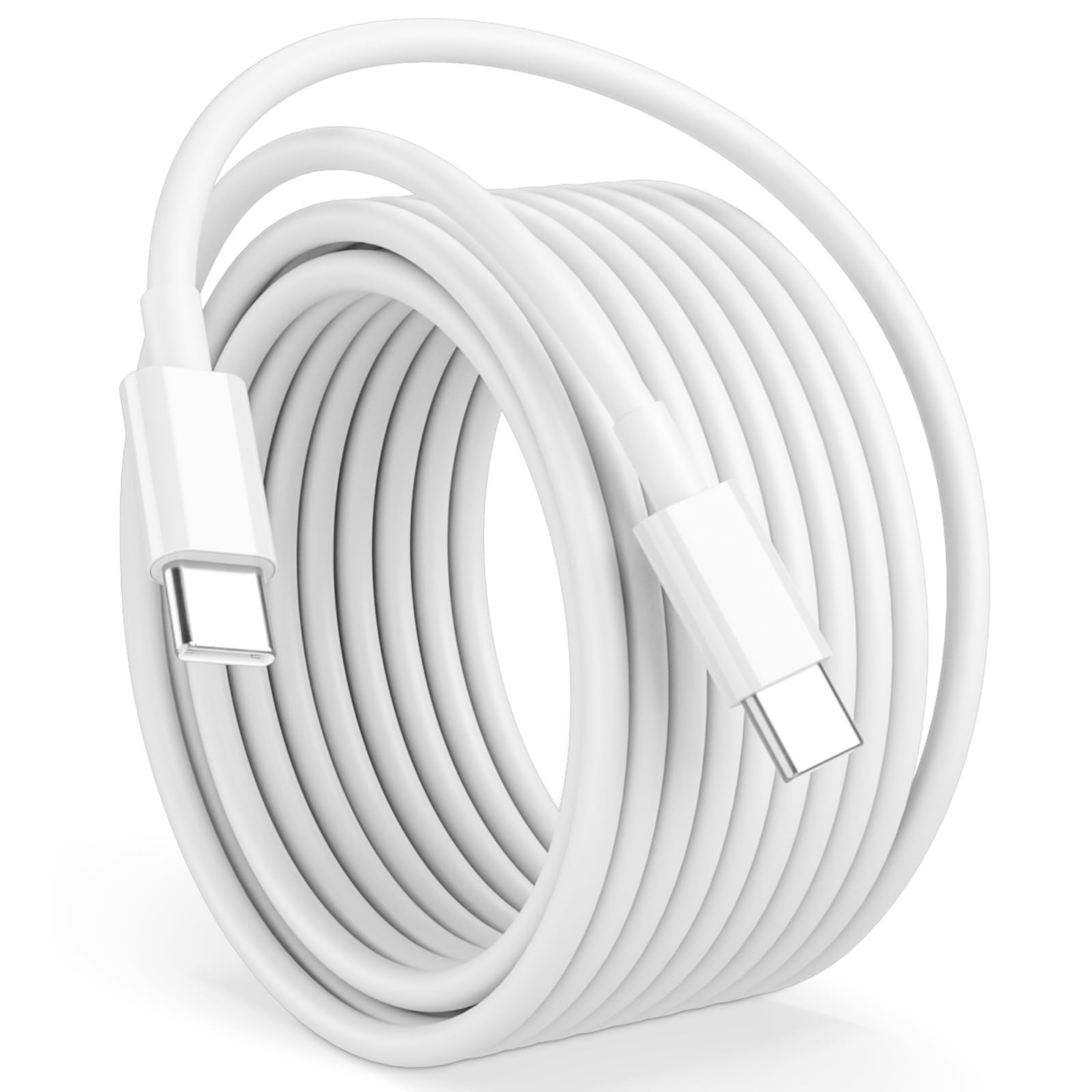 Cabepow 15FT USB C to USB C Cable, 60W USBC to USBC Cord, Extra Long Type C to Type C Fast Charging Cable for iPhone 17 16 15 Pr