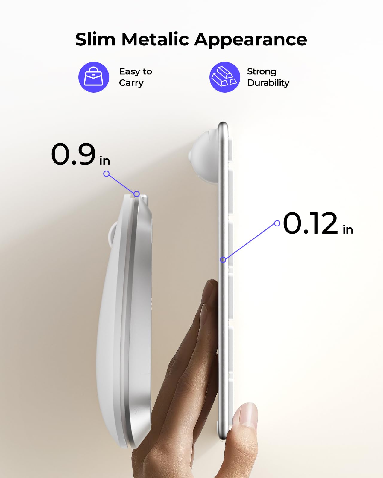 Wireless Bluetooth Keyboard And Mouse For Mac, Multi Device Rechargeable Keyboard And Mouse Stainless Steel Full Size, Compatible With Macbook Pro/Air, Ipad, Imac   White Silver