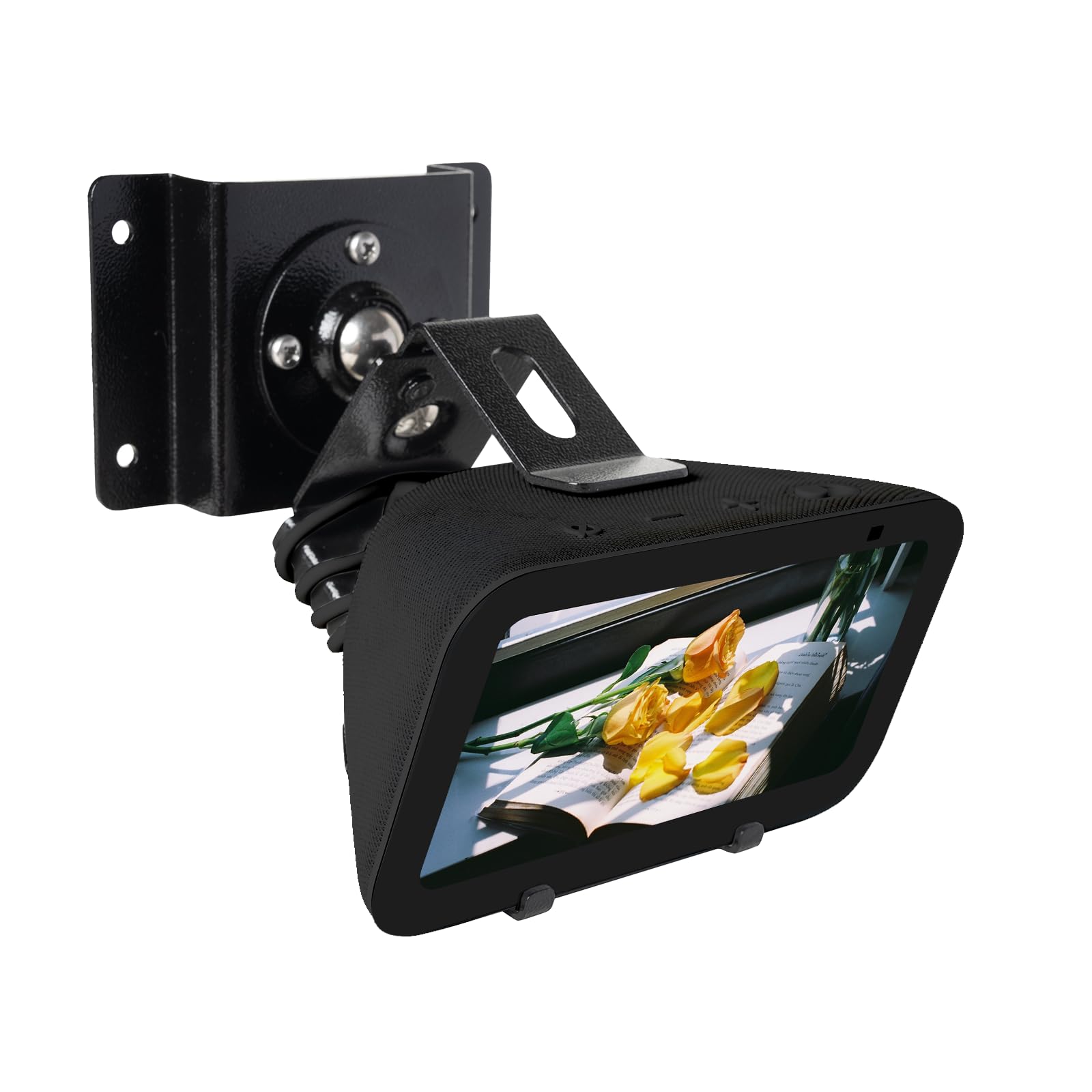 Shinar Metal Wall Mount Only For Echo Show 5 (3Rd Generation)   Swivels Up To 360 / Tilts  70 / +70,Mount Stand Compatible With