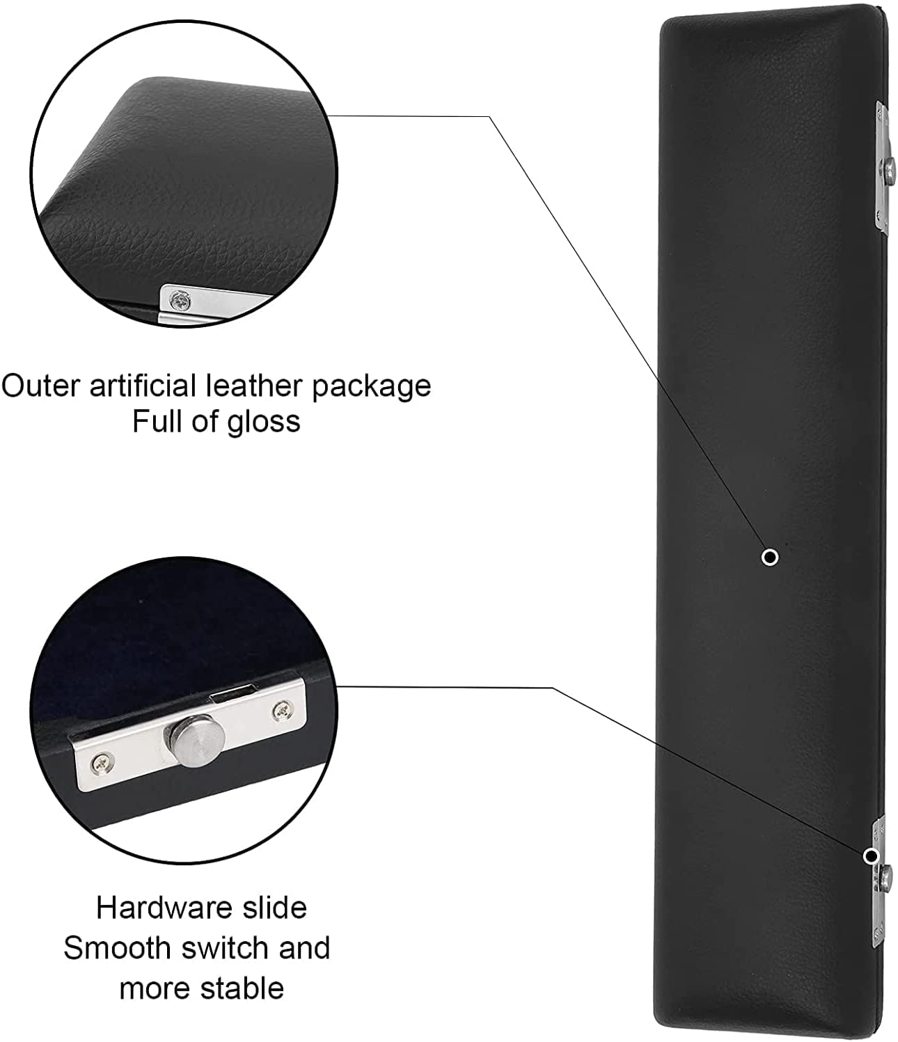 Jiayouy C Foot Joint Flute Case 16 Hole Flute Bag Box Pu Leather For Flute Players Musician Gift