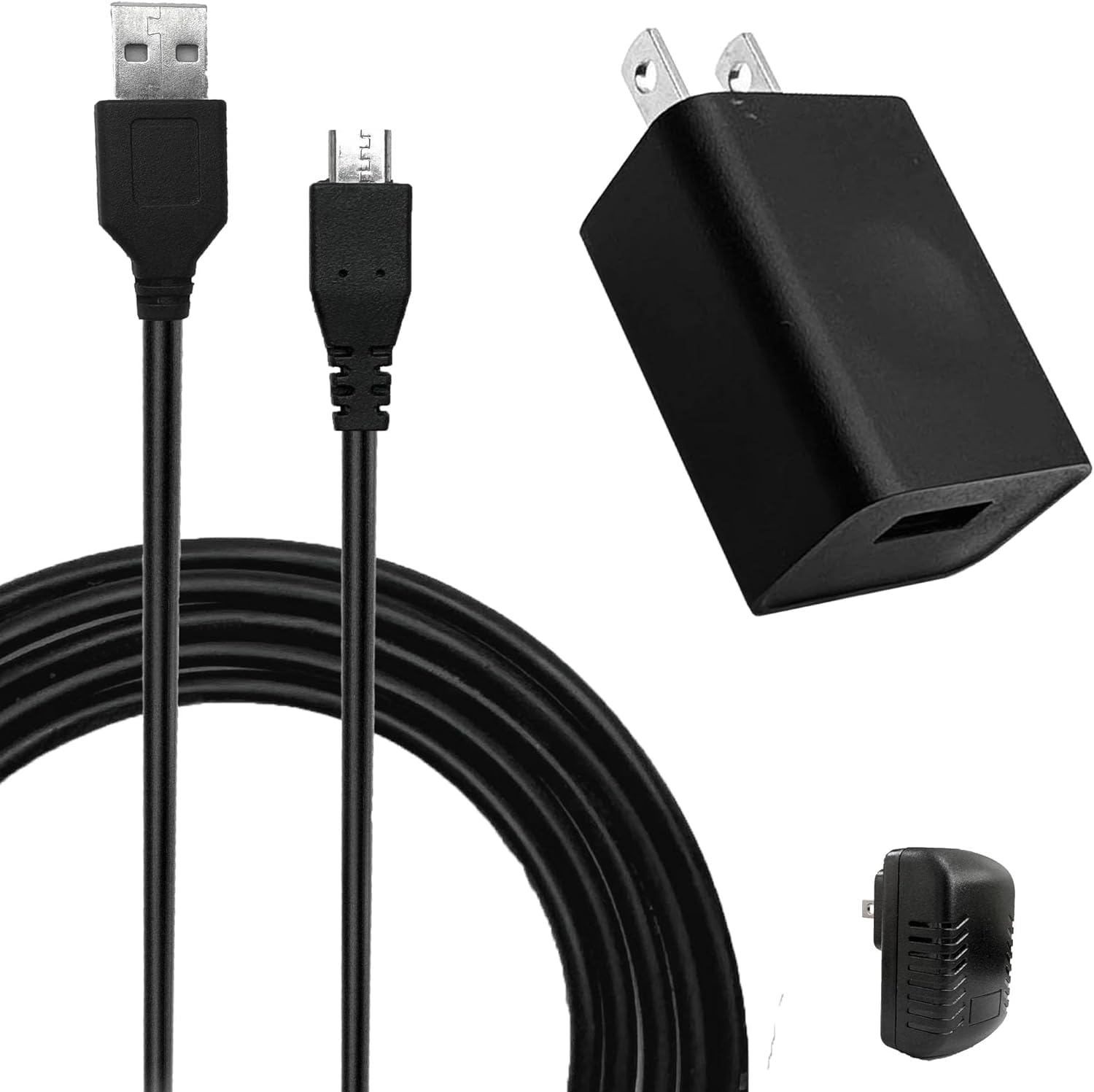 Koller Products 5V1A Power Adapter, Usb A To Micro Usb Cable & Wall Charger Compatible Aquarium Led Lights, Android (Product Typ