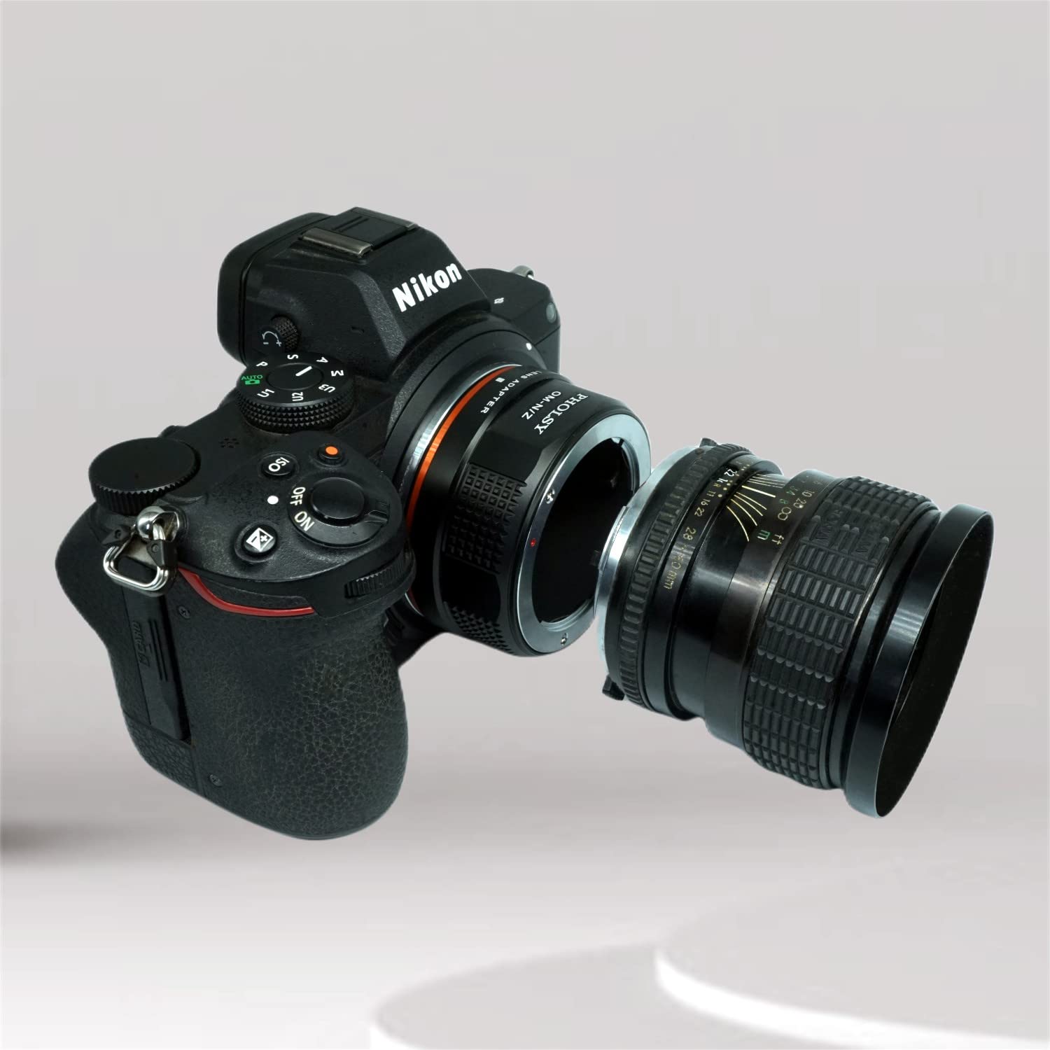 Pholsy Lens Mount Adapter Compatible With Olympus Zuiko Om Lens To Nikon Z Mount Camera Body Compatible With Nikon Z Fc, Z30, Z9