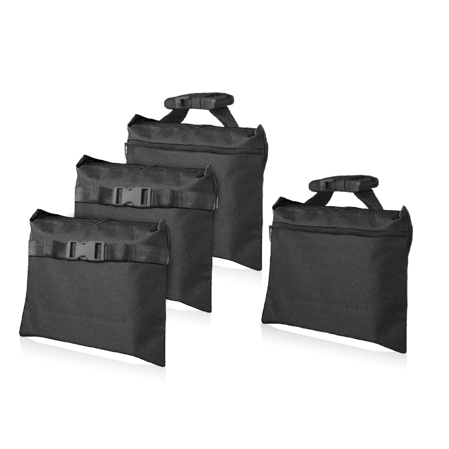 Ifkdnr Sandbags 4 Packs With 4 Pe Bags, Heavy Duty Sand Bags, Sand Bags For Weight With Zipper And Buckle Straps For Support Lig