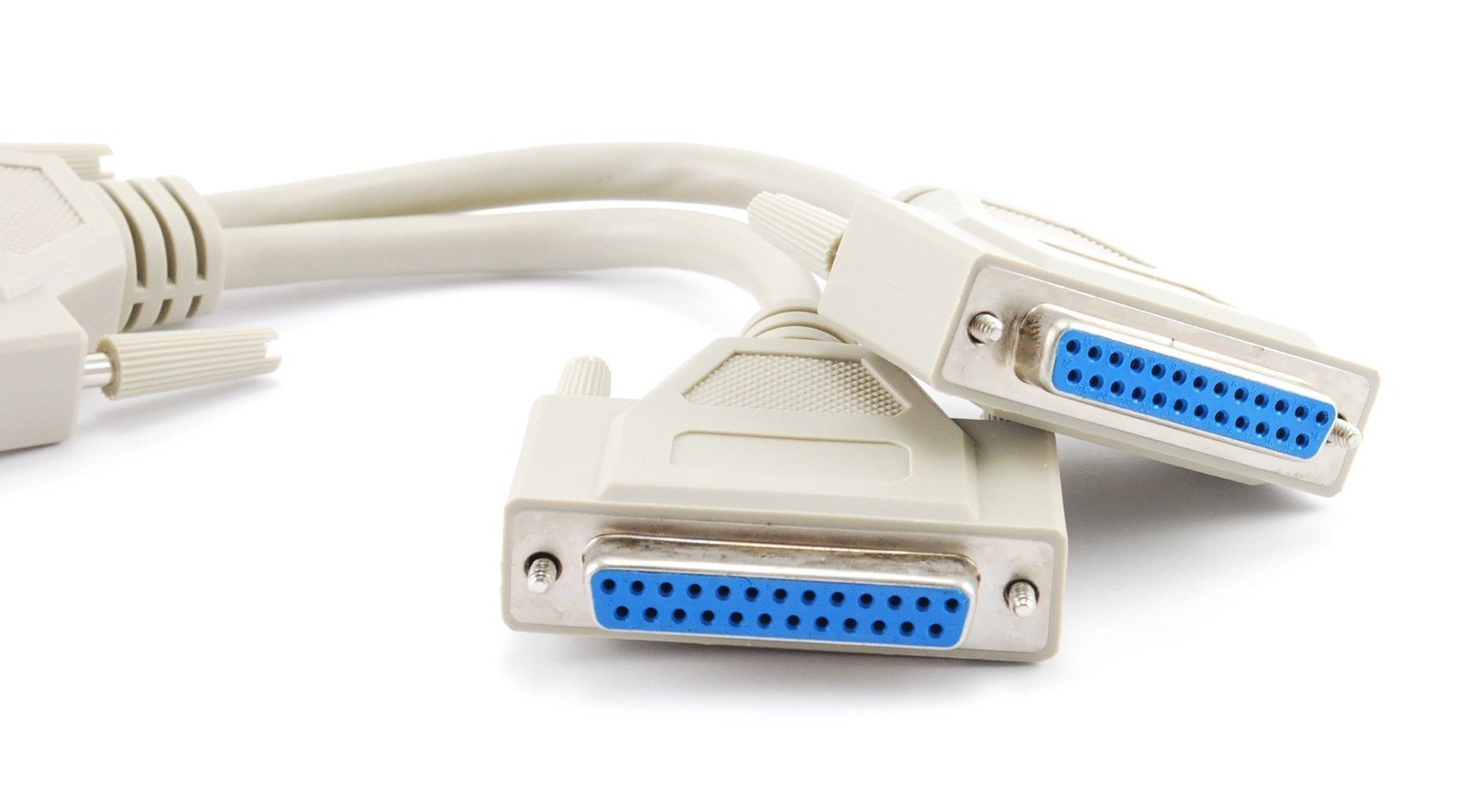 Cablesonline 8 Inch Db25 Parallel Male/Dual Female Y Splitter Printer Cable (Ys 005)