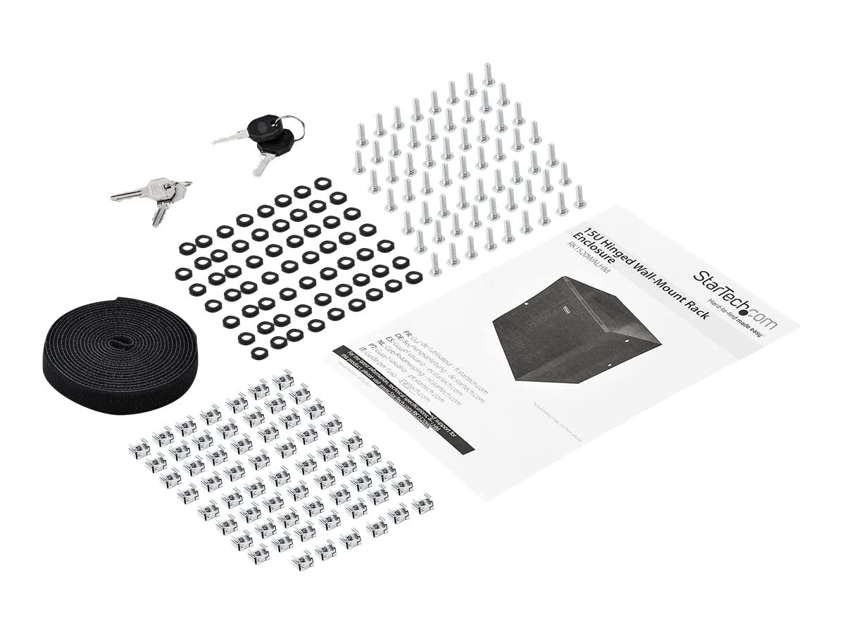 15U 19'' Wall Mount Network Cabinet   16'' Deep Hinged Locking It Network Switch Depth Enclosure   Assembled Vented Computer Equ