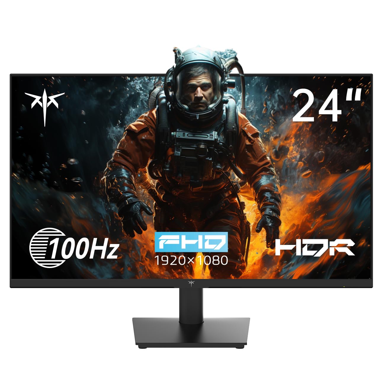 Ktc 24 Inch 1080P Full Hd Computer Monitor, 100Hz Hdr10 Frameless Gaming Monitor With Freesync, Hdmi & Vga Ports Pc Monitor For